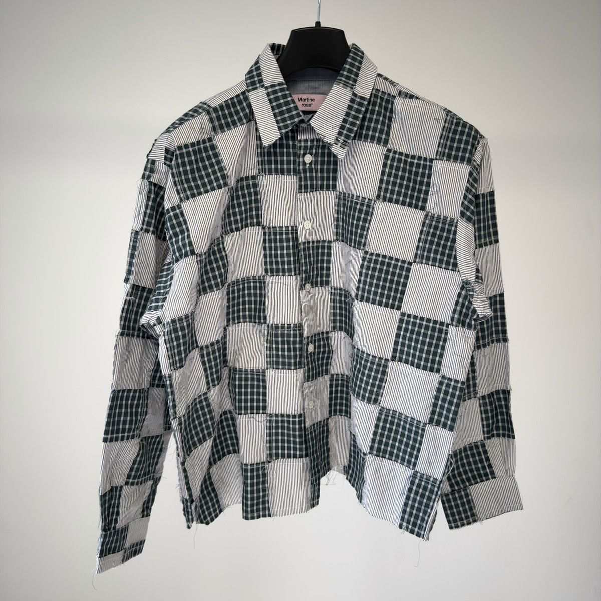 Martine Rose S/S 20 Raw Edge Patchwork Shirt Size US M / EU 48-50 / 2 - 23 Thumbnail