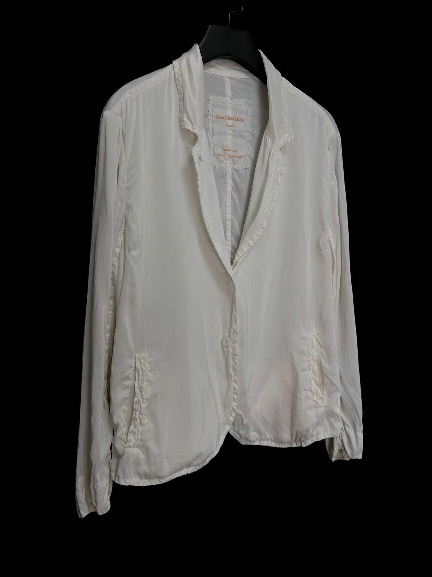 Other Vidalenc Silk Cream Handmade Linen-Knot Textured Jacket Size US S / EU 44-46 / 1 - 3 Thumbnail