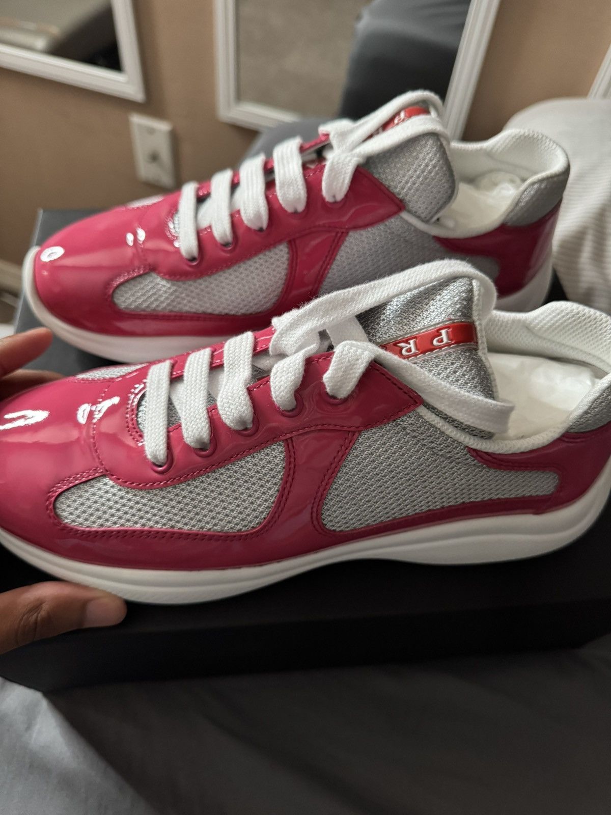 Prada Prada soft rubber cup sneakers Size 39 Size US 8.5 / IT 38.5 - 2 Thumbnail