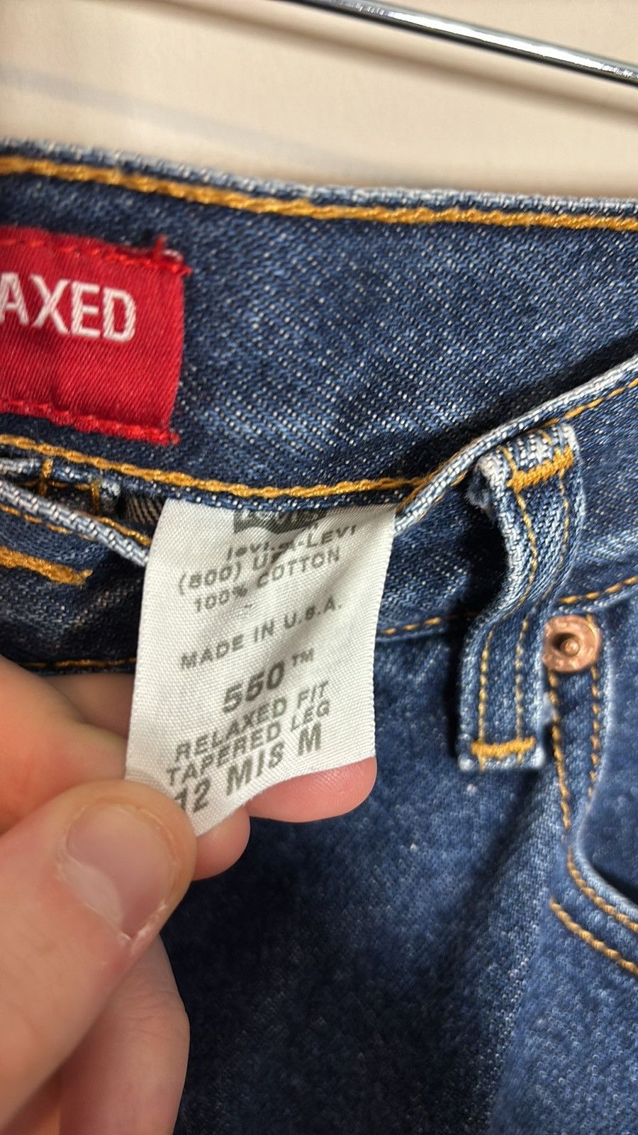 Levi's × Vintage Vintage Levi’s 550 Jeans Size 12 USA Size 34" / US 12 / IT 48 - 3 Thumbnail