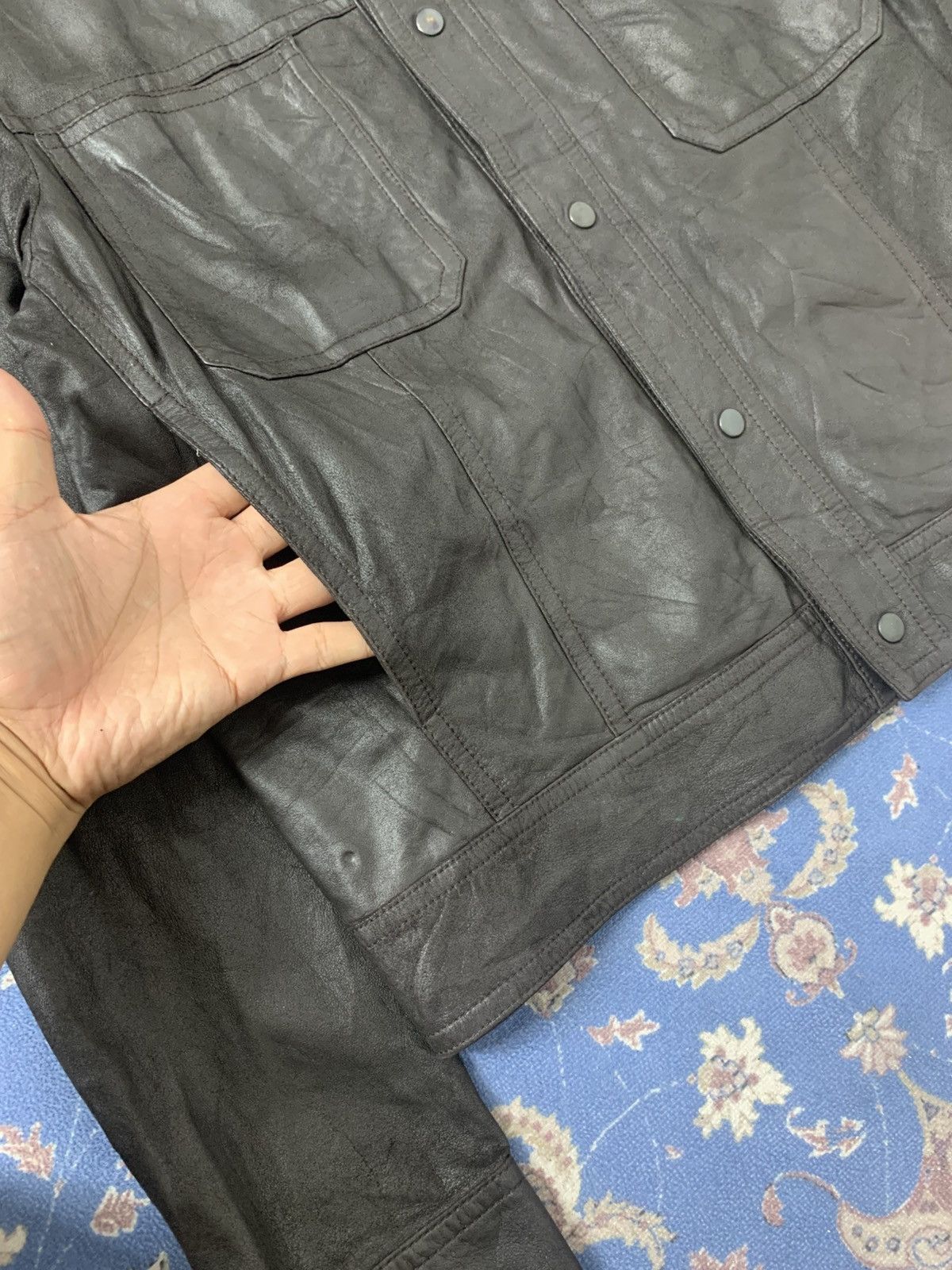 Prada Vintage PRADA Leather Biker Jacket Size US M / EU 48-50 / 2 - 5 Thumbnail