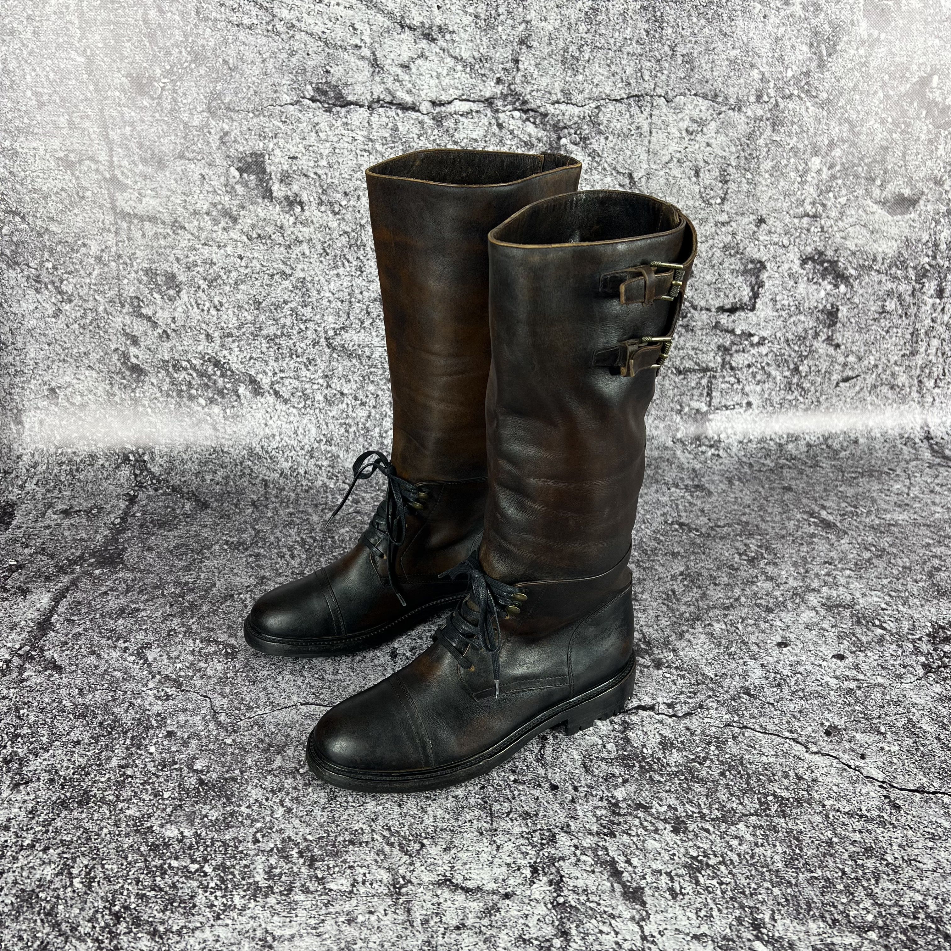 Belstaff Belstaff Banbridge Tall Riding Boots Leather Italy Size 37 Size US 7 / IT 37 - 5 Thumbnail