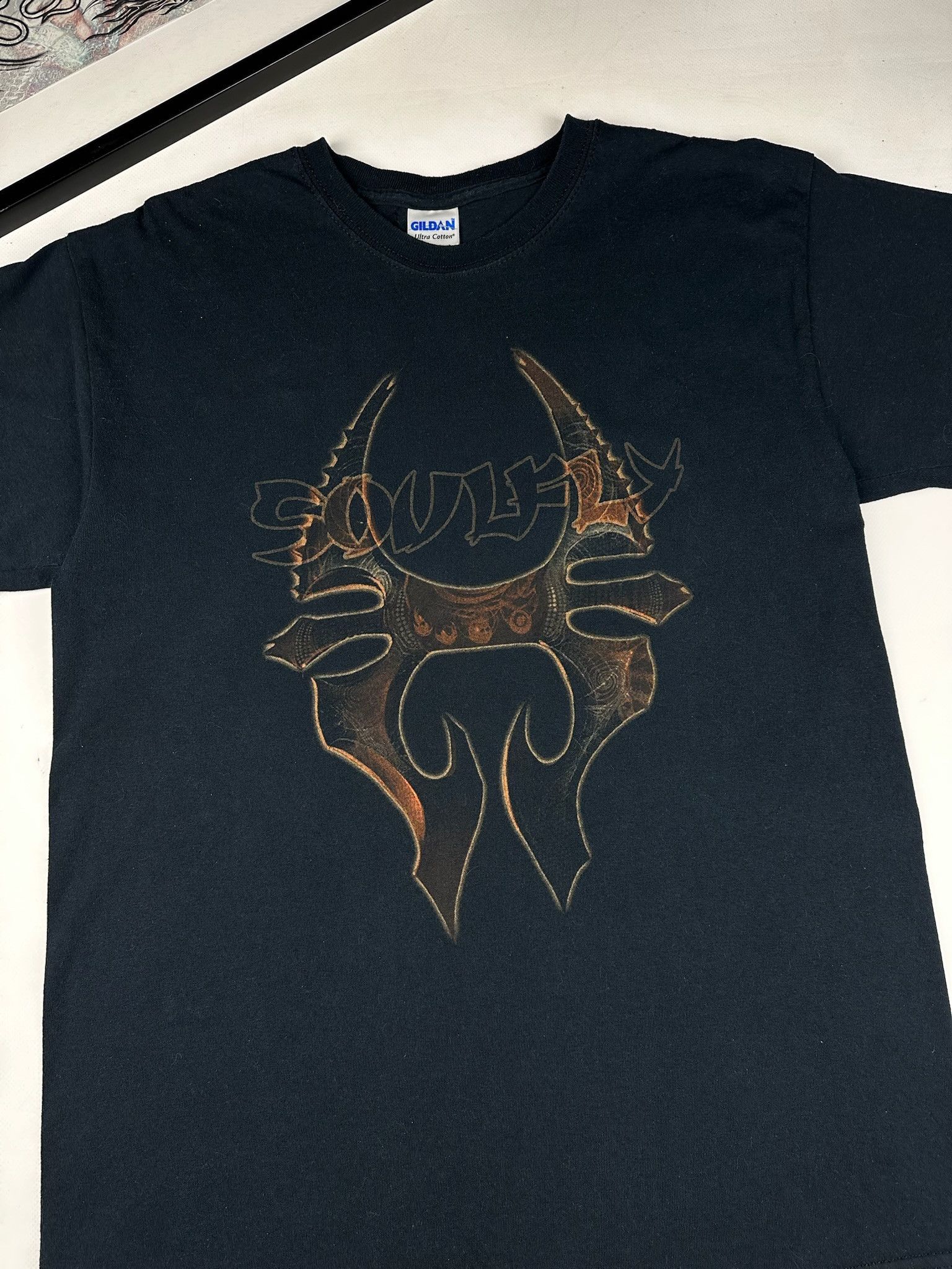 Band Tees Vintage 90s Soufly Tribal Logo Black Tee Size US M / EU 48-50 / 2 - 3 Thumbnail
