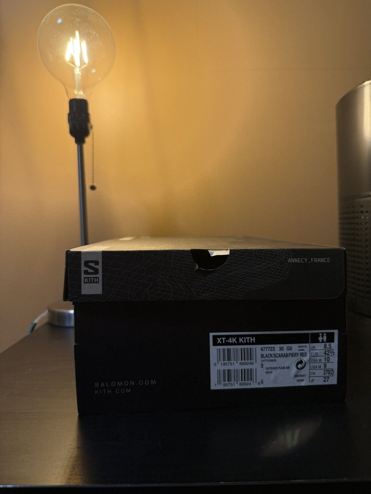 Kith × Salomon Salomon XT-4K Kith Kithmas Black Size US 9 / EU 42 - 6 Thumbnail