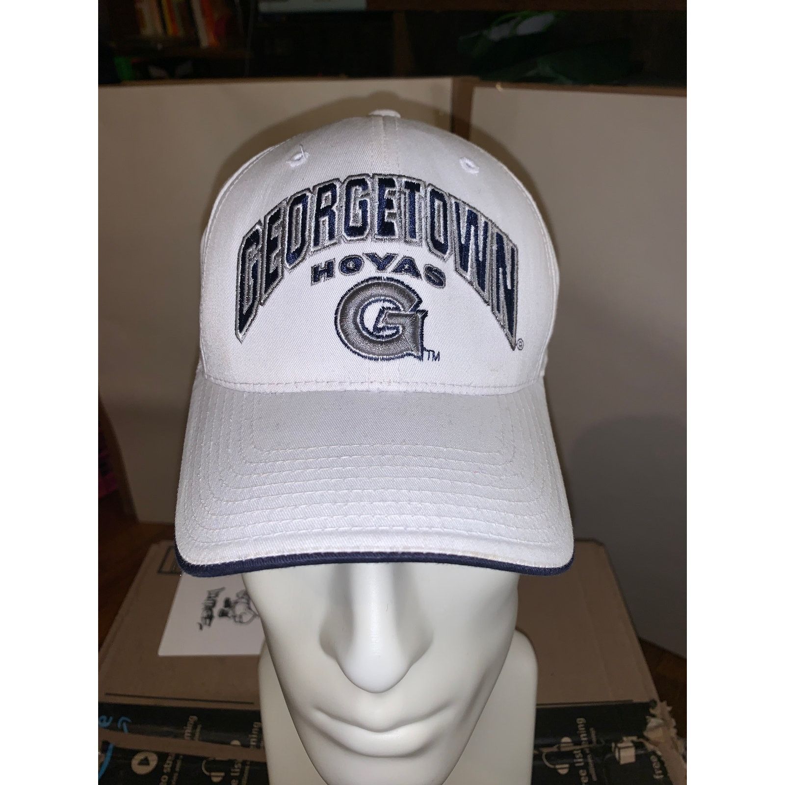 Colosseum Athletics Georgetown Hoyas Hat White Adjustable NCAA Colosseum Size ONE SIZE - 1 Thumbnail