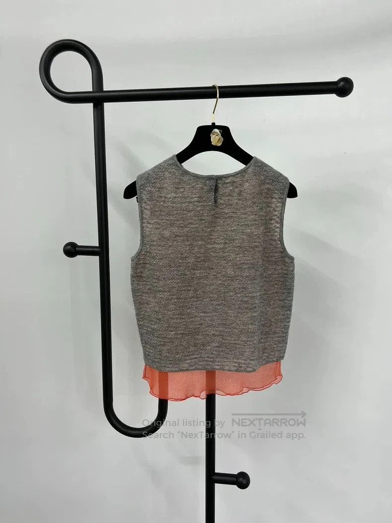 Dior Dior Wool Silk Sleeveless Vest Top. Size US S / EU 44-46 / 1 - 2 Thumbnail