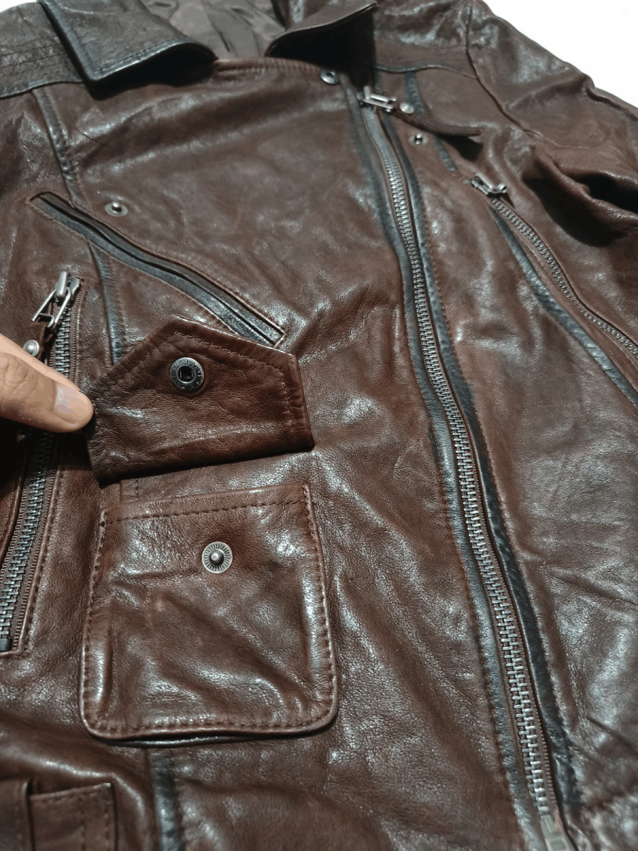 Vintage Vintage Women's Ramones Rockabilly Lady Biker Leather Jacket Size XS / US 0-2 / IT 36-38 - 4 Thumbnail