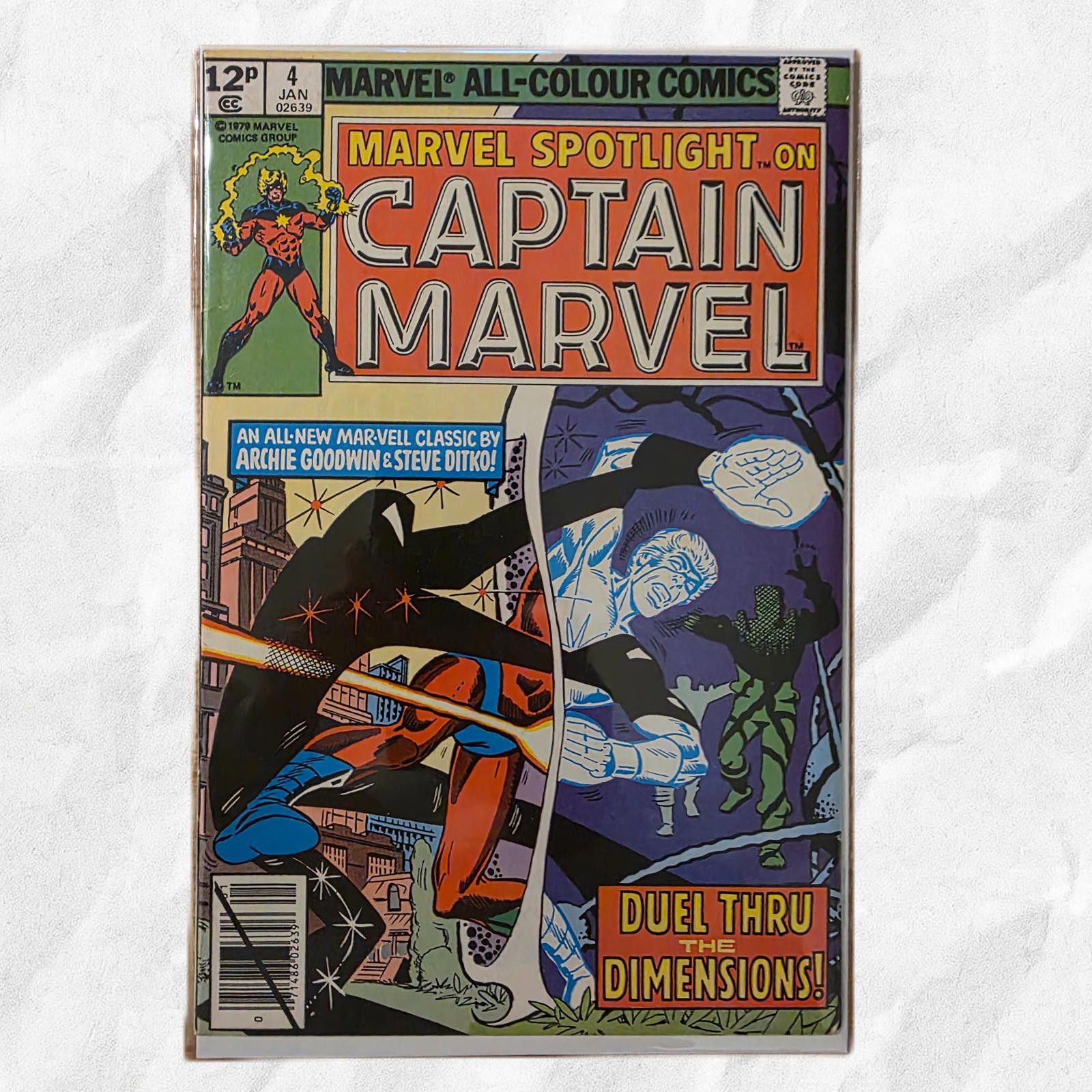 Marvel Comics Marvel Spotlight #4 VF 1980 UK Price Captain Marvel Comic C Size ONE SIZE - 4 Thumbnail