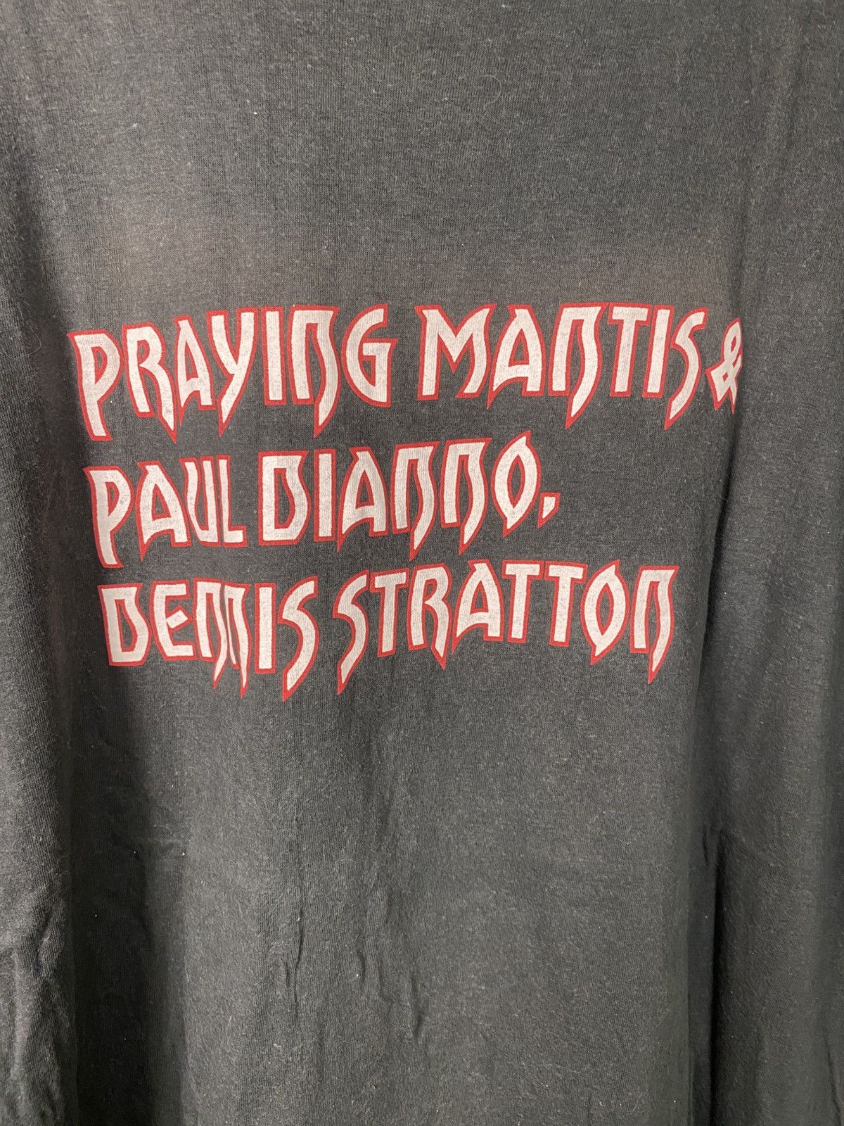 Band Tees Vtg 1990 Praying Mantis Paul DiAnno Iron Maiden Japan Tour Size US M / EU 48-50 / 2 - 3 Thumbnail