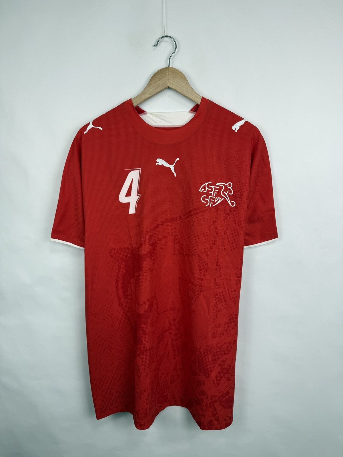 Puma 🇨🇭Vintage 2006 Puma Switzerland Suisse Soccer Jersey Senderos Size US XL / EU 56 / 4 - 2 Thumbnail