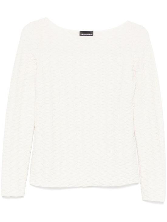 Emporio Armani EMPORIO ARMANI Women Sweater EW001400 AF12416U0006 White Size M / US 6-8 / IT 42-44 - 1 Thumbnail