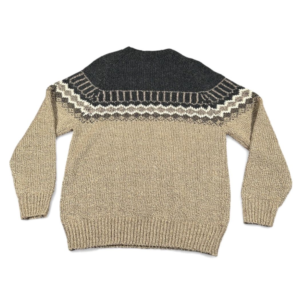 Vintage Northern Isles Sweater Womens LARGE Brown Gray Nordic Fair Isle Raglan Y2K Size L / US 10 / IT 46 - 3 Thumbnail