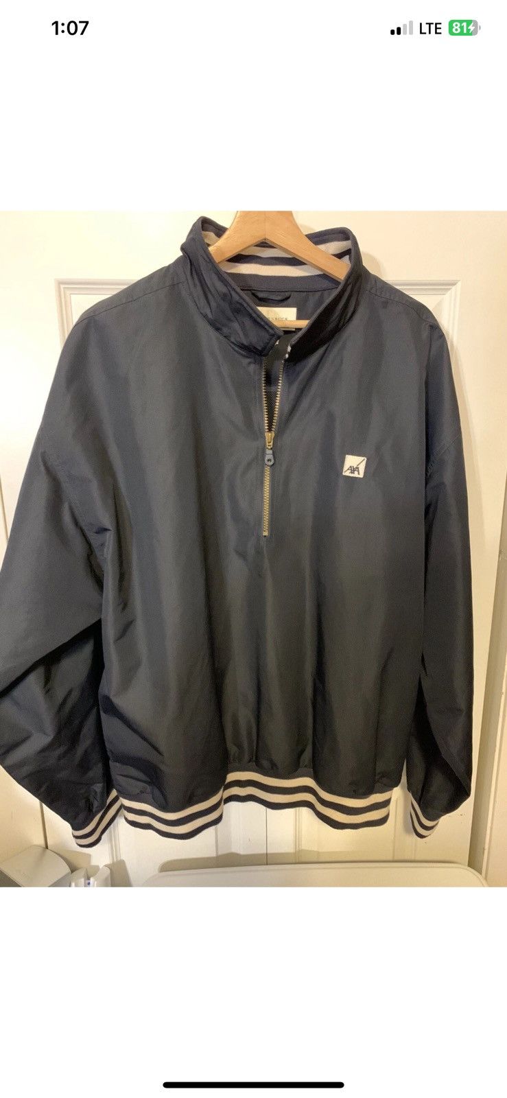 Cutter & Buck Vtg Cutter & Buck mens sz XL windbreaker AXA logo black Size US XL / EU 56 / 4 - 7 Thumbnail