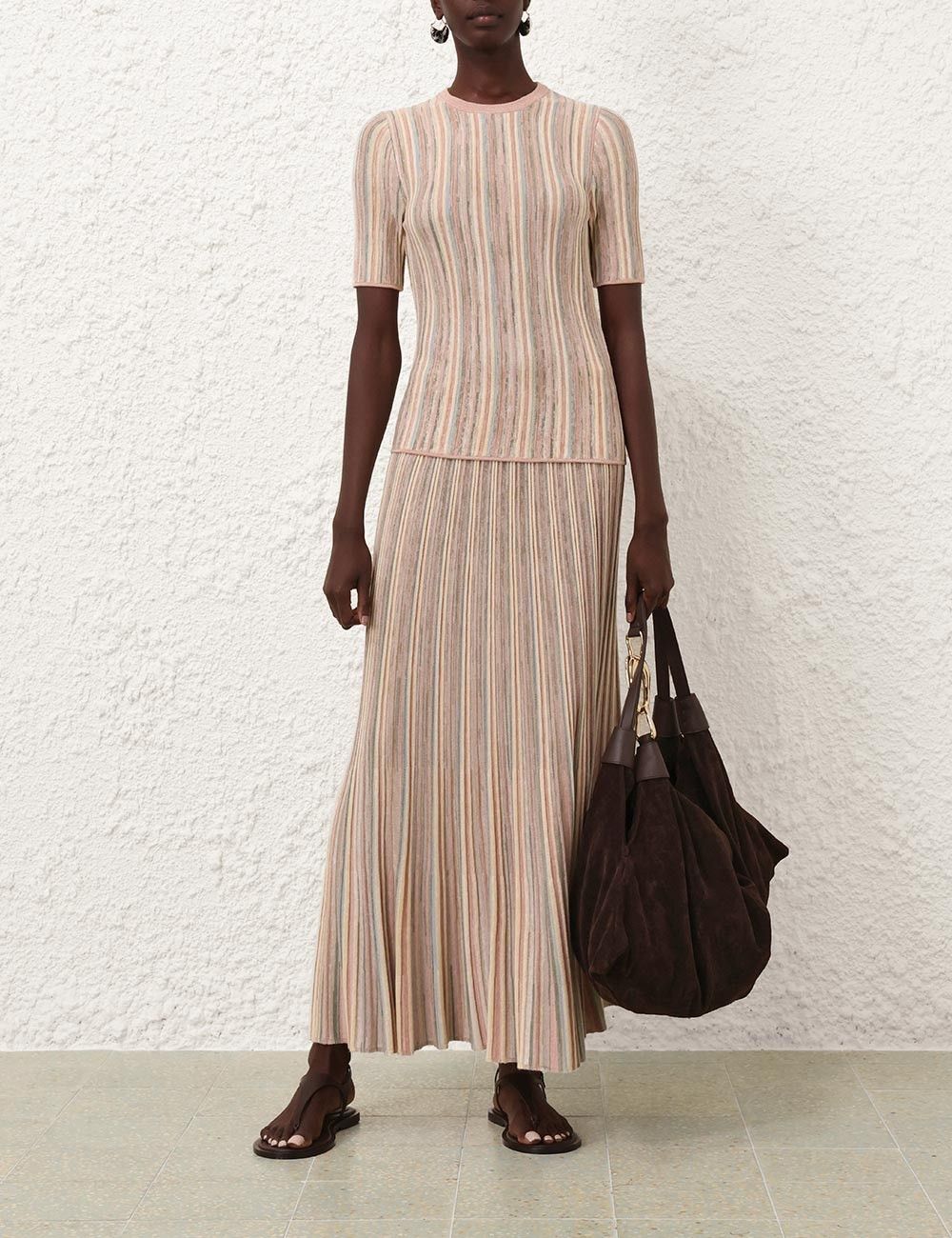 Zimmermann oc11z0226 Illuminate Mouline Maxi Skirt In Multicolor Size 26" / US 2 / IT 38 - 2 Thumbnail