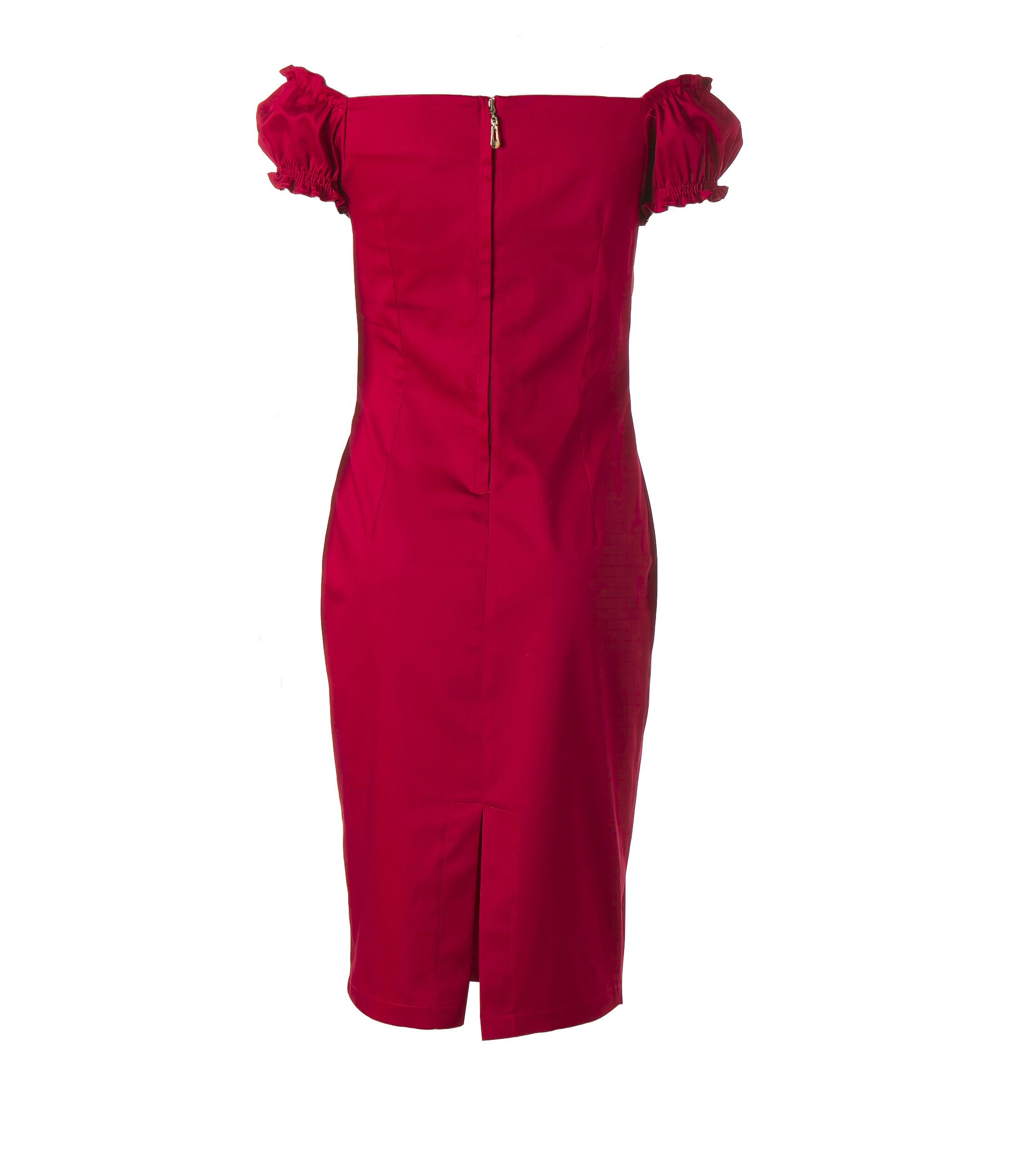 Other Red pencil dress off the shoulder slim fit Size M / US 6-8 / IT 42-44 - 2 Thumbnail
