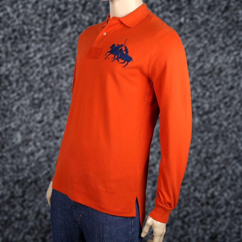 Polo Ralph Lauren Ralph Lauren Polo Small S Orange Big Navy Blue Pony Match Classic Fit POLO NWT Size US S / EU 44-46 / 1 - 1 Thumbnail