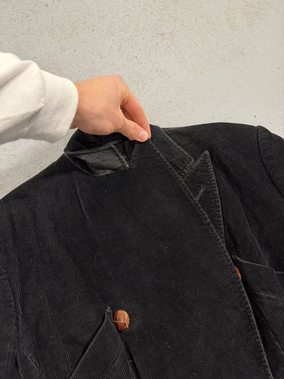 Jean Paul Gaultier Vintage Jean Paul Gaultier Corduroy Double Breaster Coat Size M / US 6-8 / IT 42-44 - 4 Thumbnail