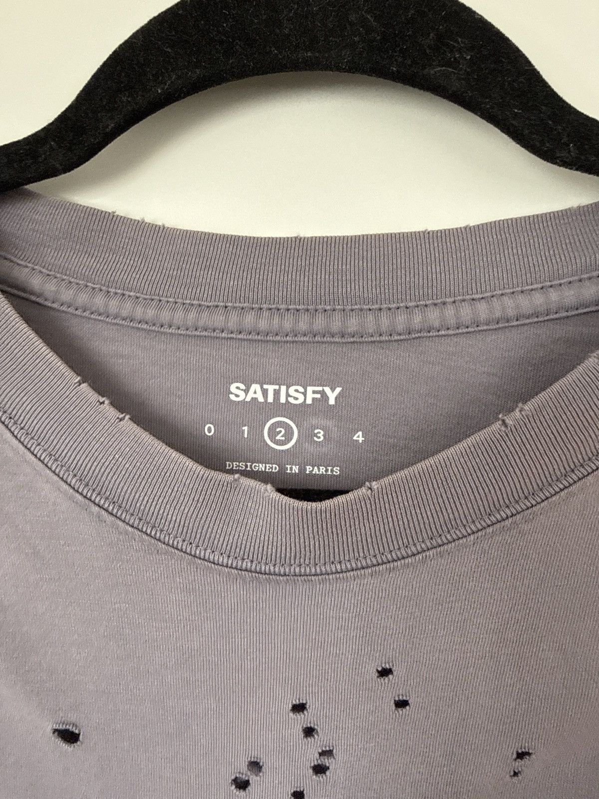 Satisfy Mothtech Tshirt - aged purple sage Size US M / EU 48-50 / 2 - 3 Thumbnail