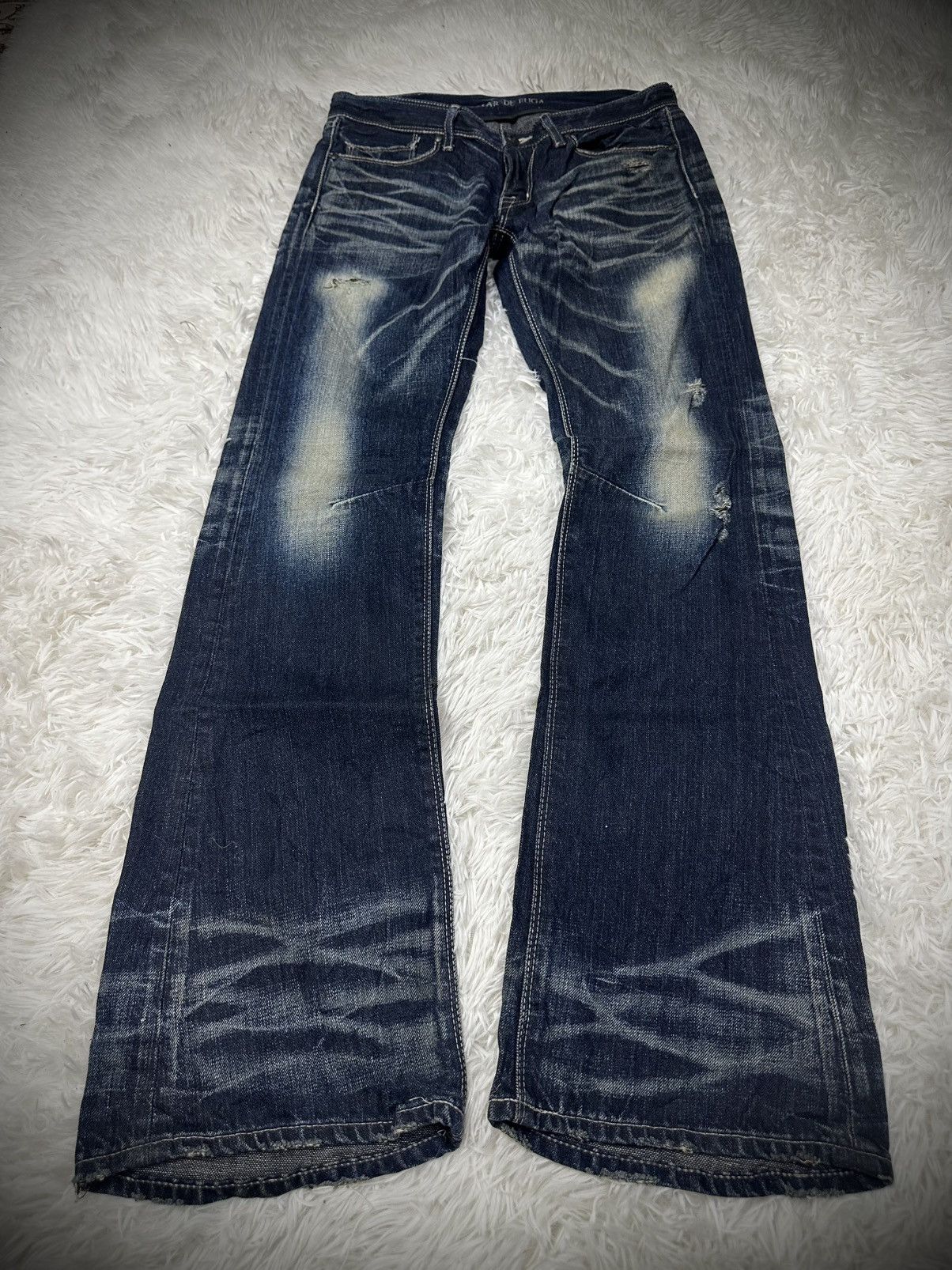 If Six Was Nine rare 2000s japanese brand gostar de fuga superflare jeans Size US 31 - 2 Thumbnail