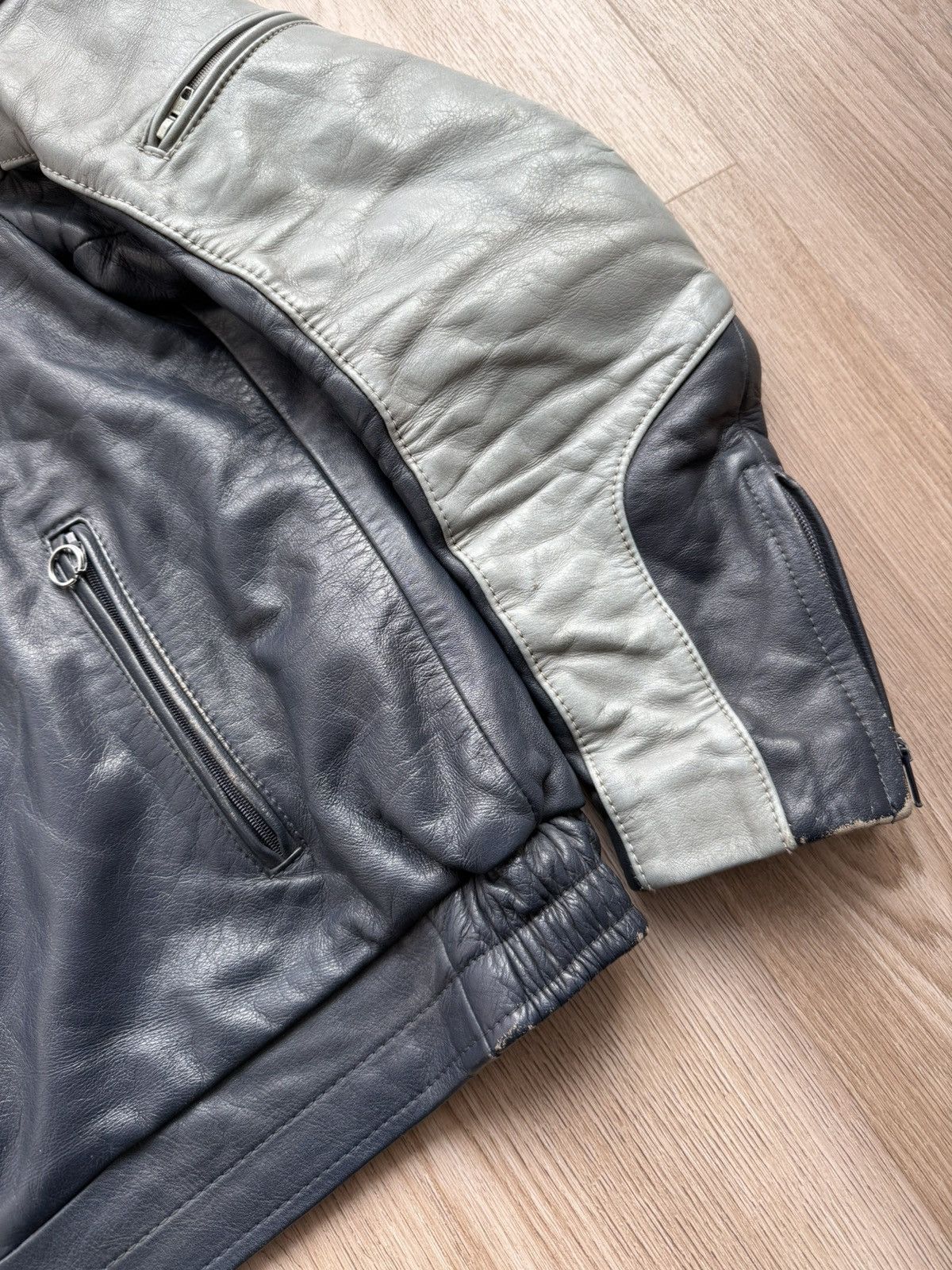 BMW Vintage 80's BMW Motorcycle Biker Leather Jacket Size US M / EU 48-50 / 2 - 10 Thumbnail