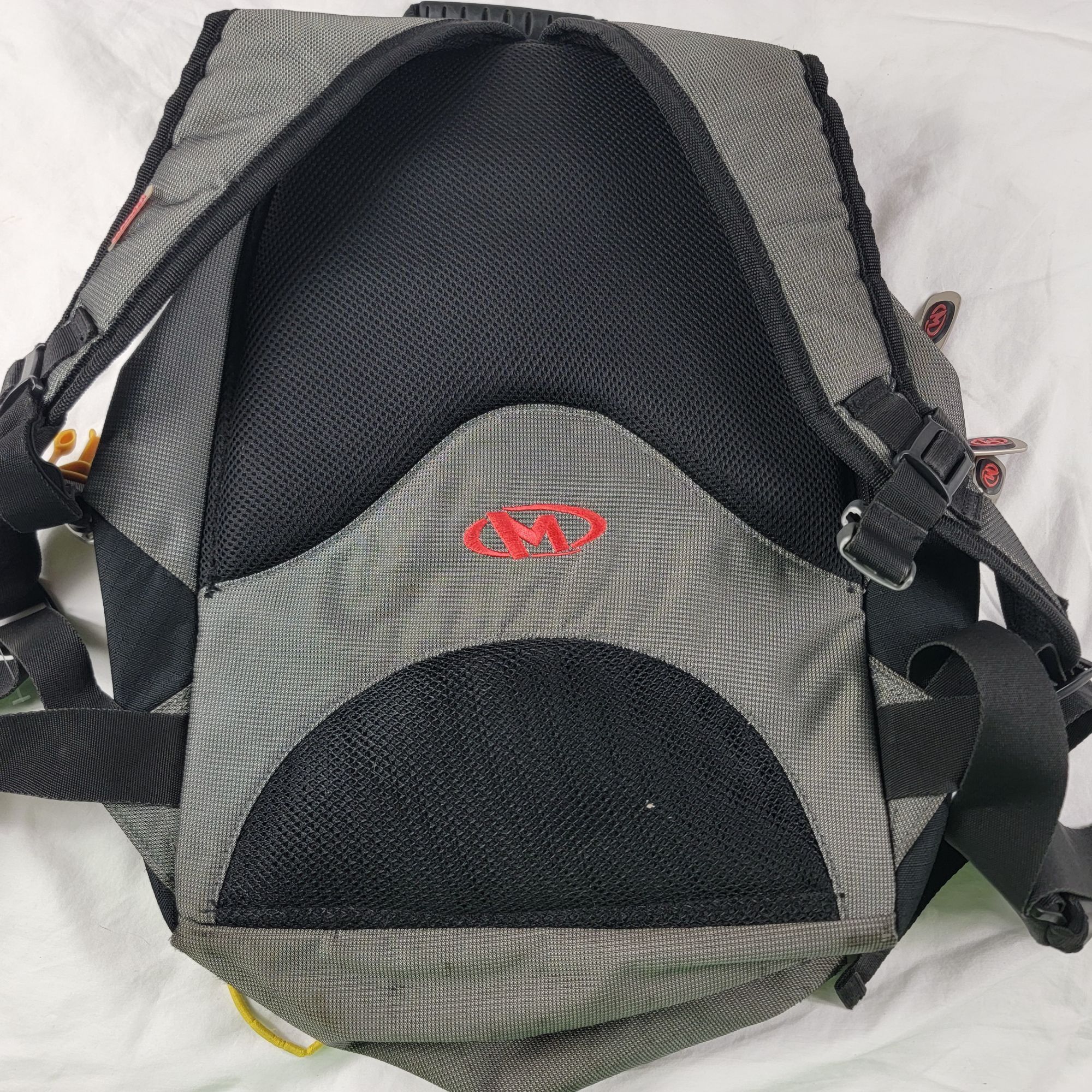 Other Marker Backpack Gray Yellow Hiking Camping Padded Straps Bac Size ONE SIZE - 3 Thumbnail