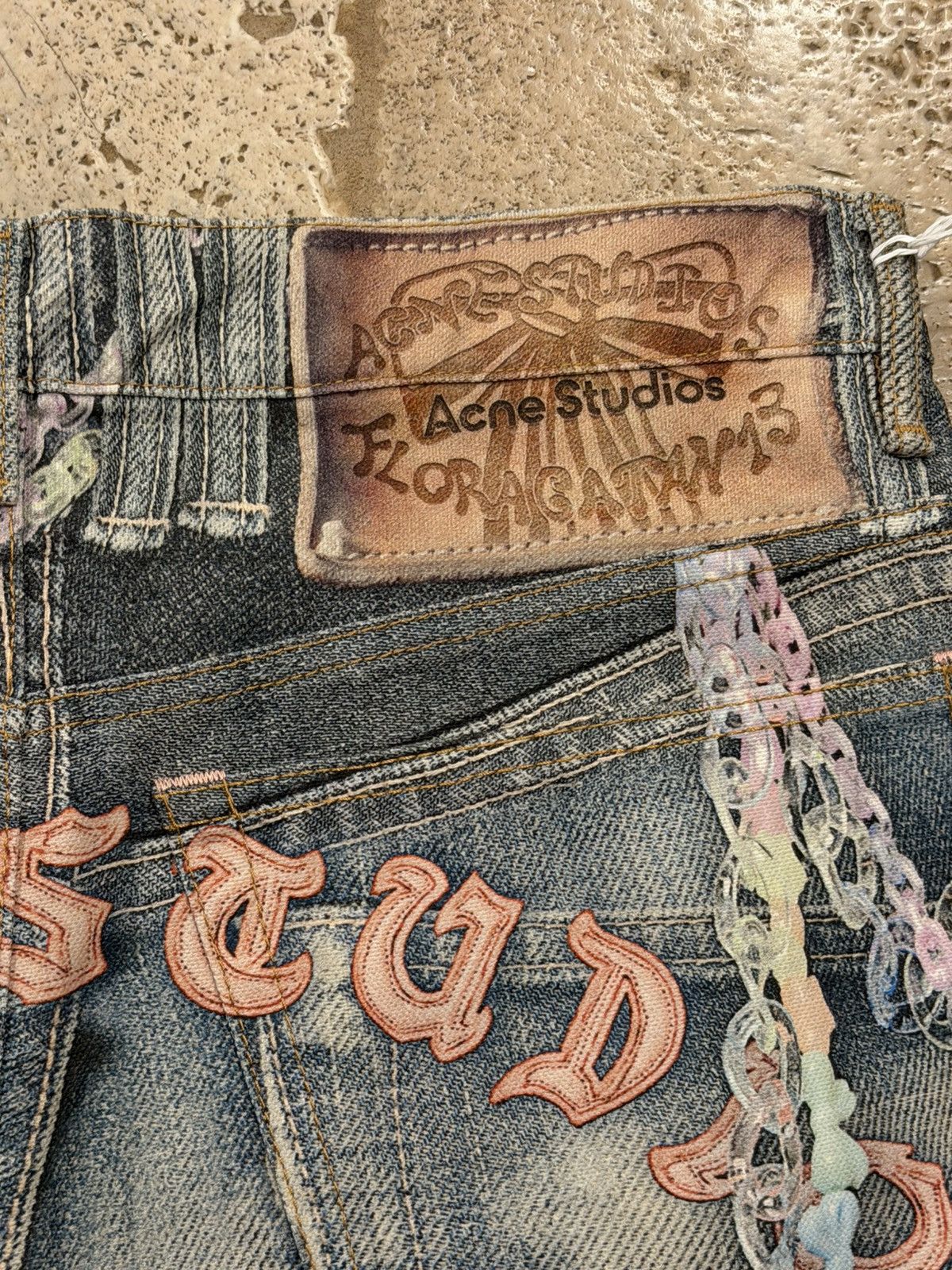 Acne Studios Acnes Studios SS25 Trompe L’Oeil Keychain Blue Denim Shorts Size US 30 / EU 46 - 8 Thumbnail