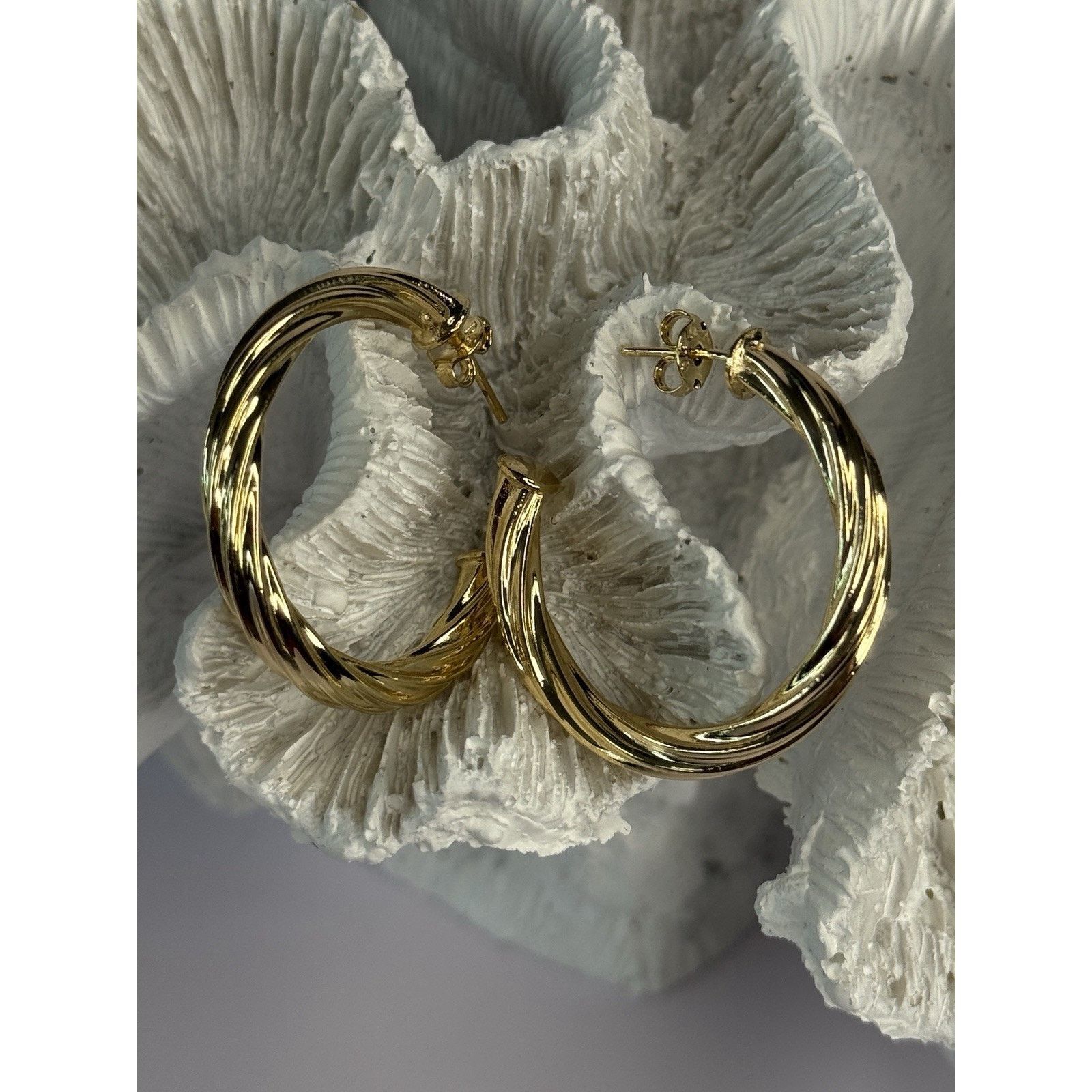 Jewelry GOLD PLATED EARRINGS LENGTH 1.25 INCH Size ONE SIZE - 5 Thumbnail