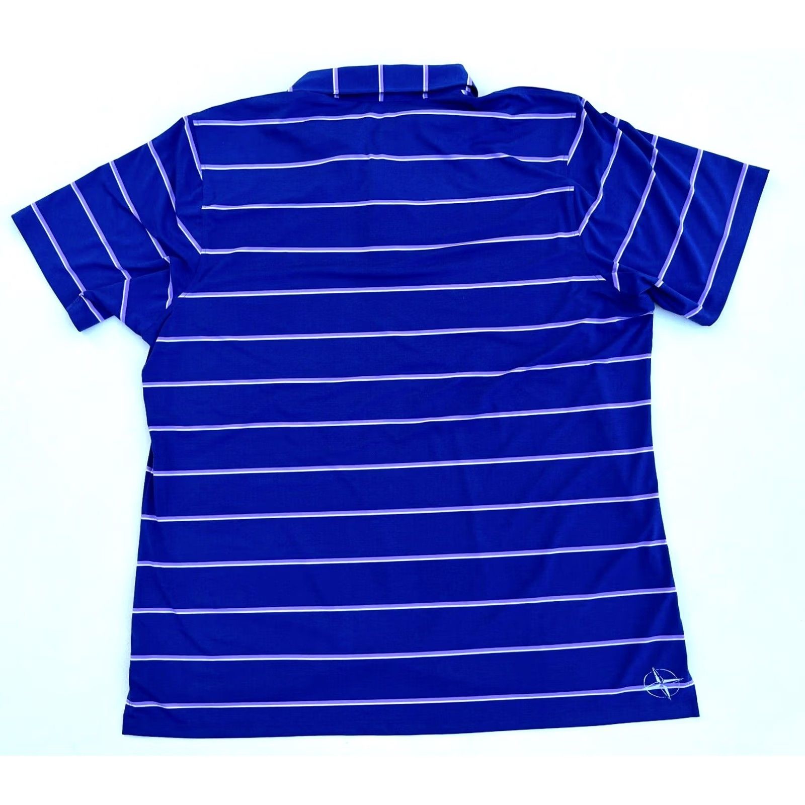 Vintage Draddy Sport Performance Polo Shirt Striped Golf Made in USA XL Men’s Polo Short Sleeve Blue 90s? Size US XL / EU 56 / 4 - 2 Thumbnail
