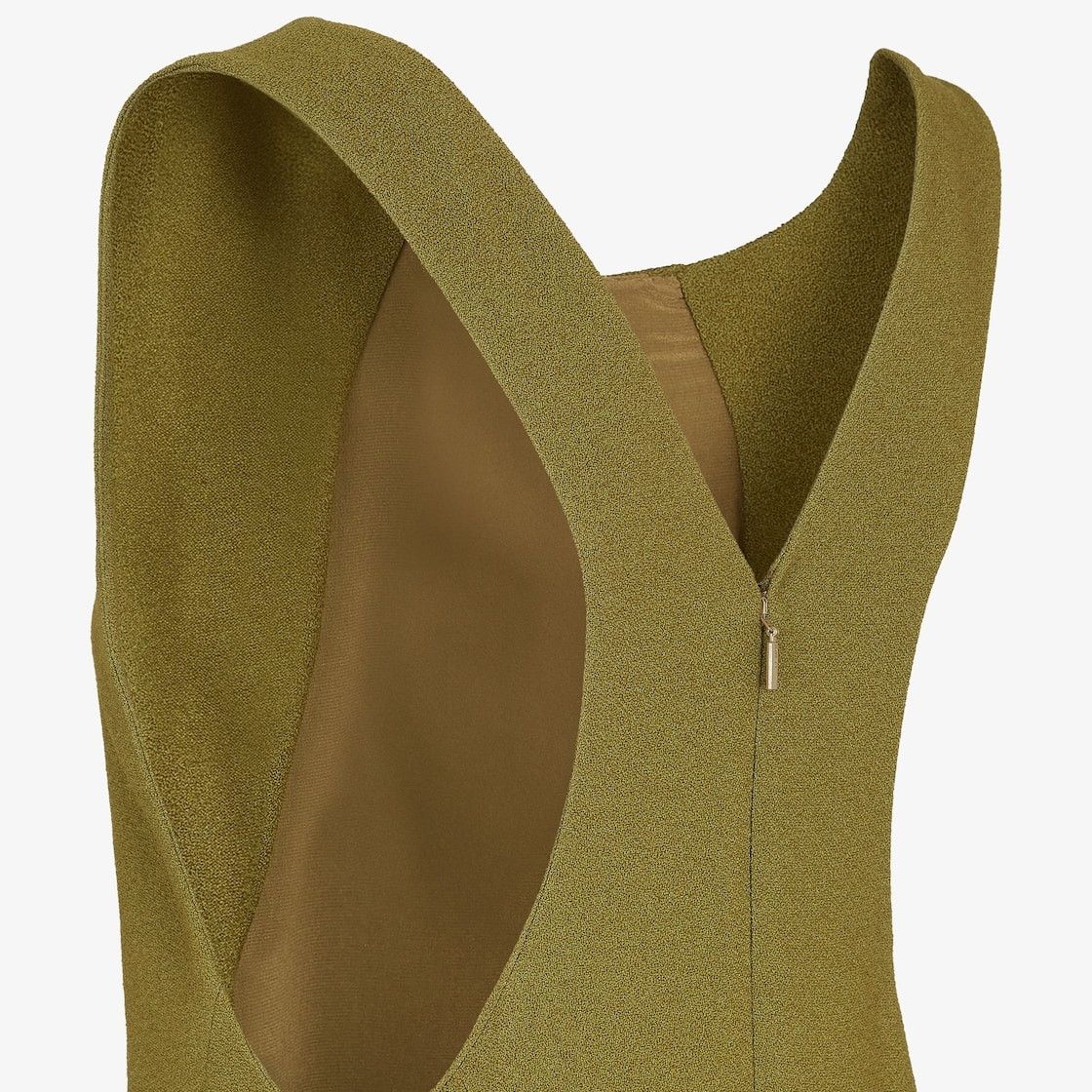 Fendi o1loc1c1225 Dress in Olive Green Size L / US 10 / IT 46 - 4 Thumbnail