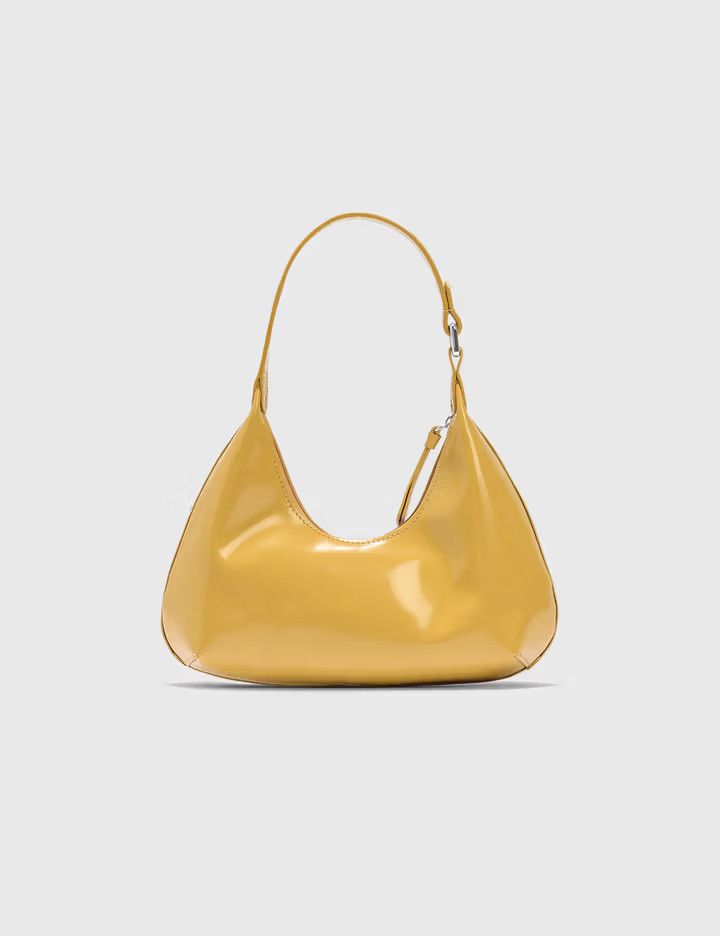 By Far o1mle1224 Size : OS/Semi Patent Leather Bag in Yellow Size ONE SIZE - 3 Thumbnail