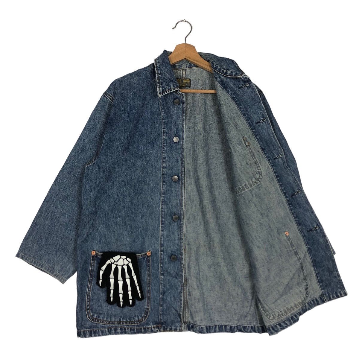 Buzz Rickson's 🔥80’s Denim Work Hikory Chore Jacket Valman Size US M / EU 48-50 / 2 - 9 Thumbnail