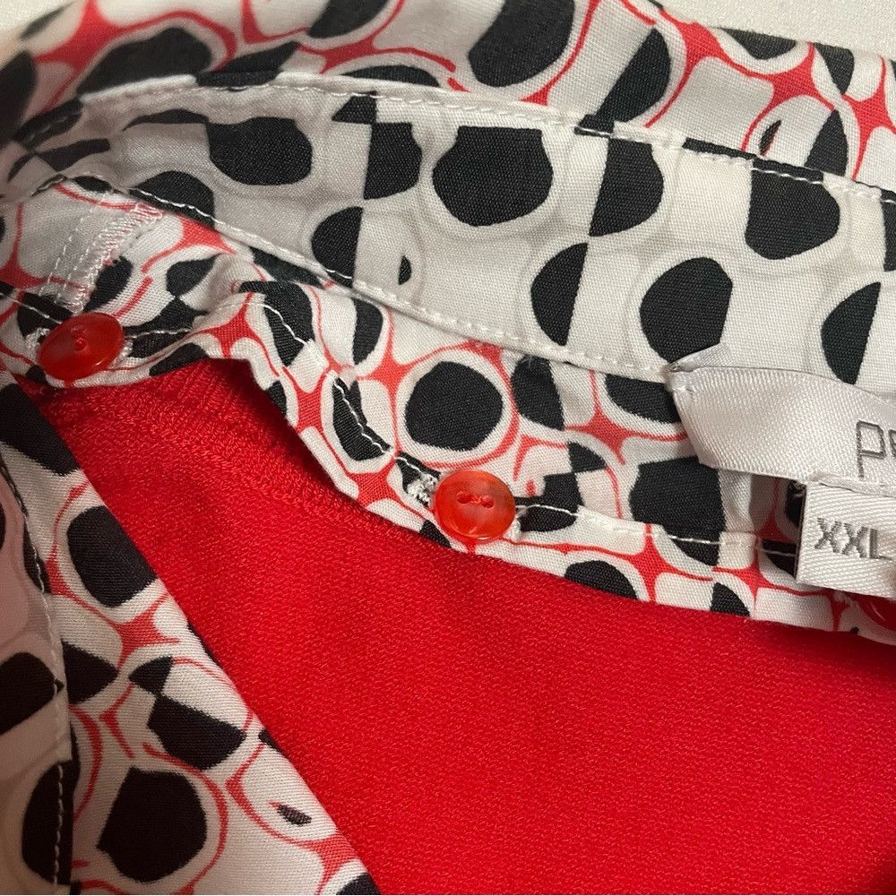 James Perse NWT New $365 Per Se Red Sweater with Removable Collar Size Size XXL / US 16-18 / IT 52-54 - 3 Thumbnail