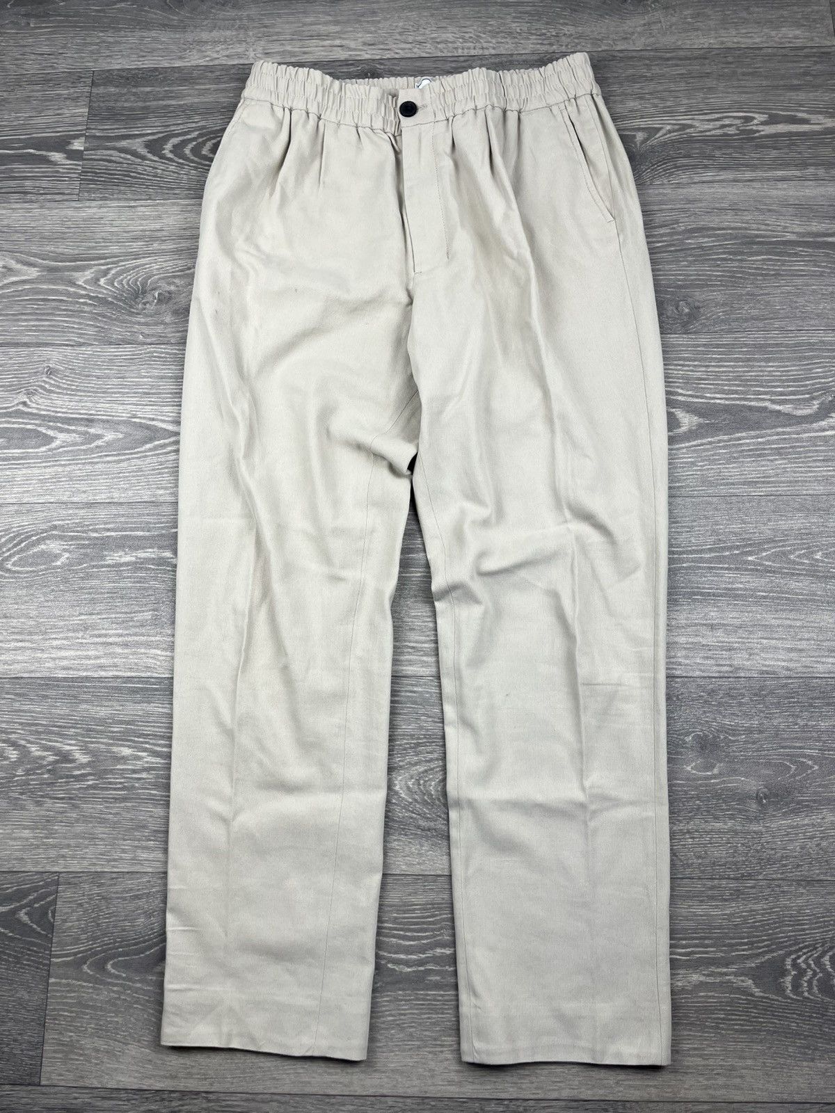 AMI AMI Paris Vintage Beige Classic Trousers Chino Pants Size US 29 - 1 Thumbnail