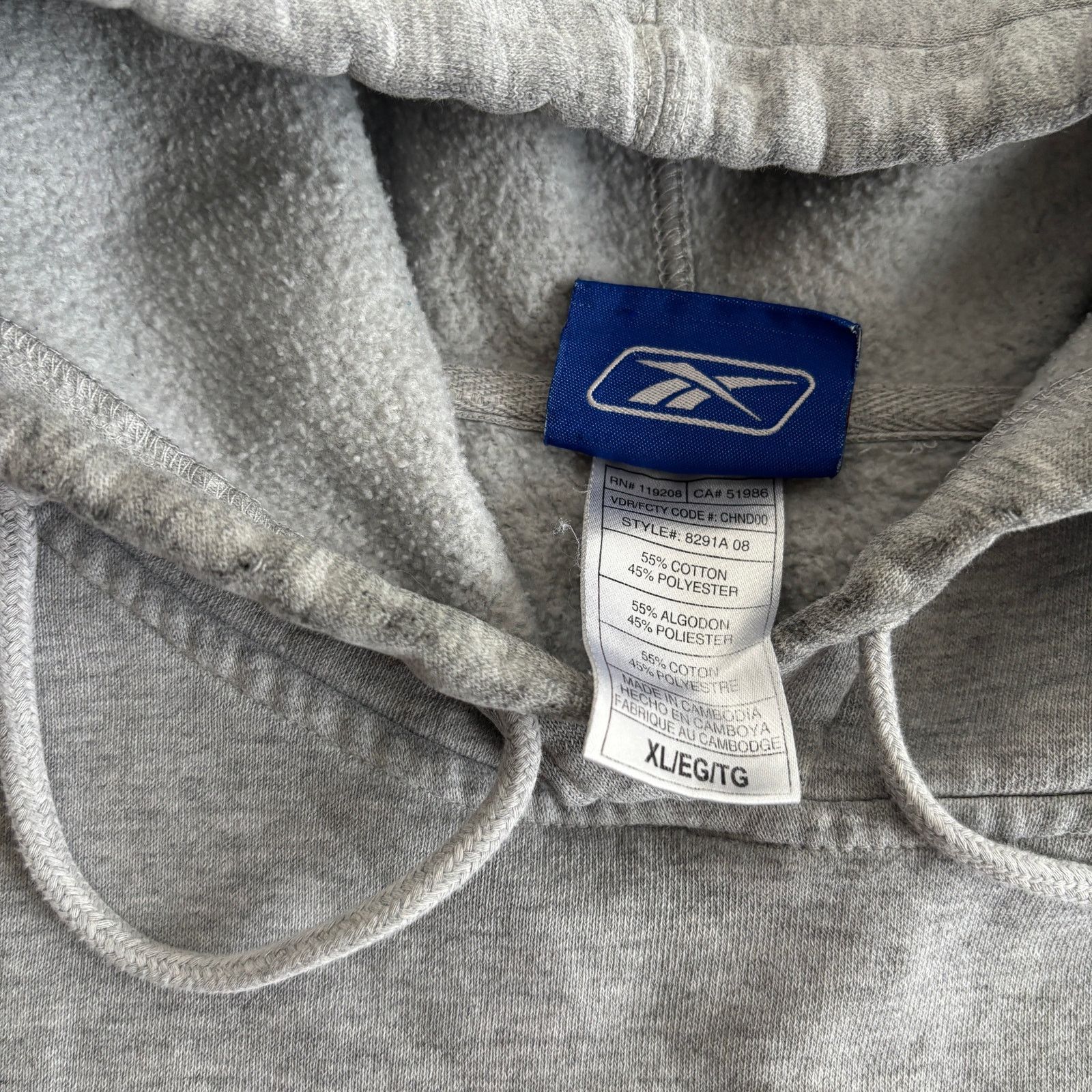 NFL × Reebok × Vintage Y2K Vintage Cotton Minnesota Vikings Reebok Hoodie Size US XL / EU 56 / 4 - 4 Thumbnail