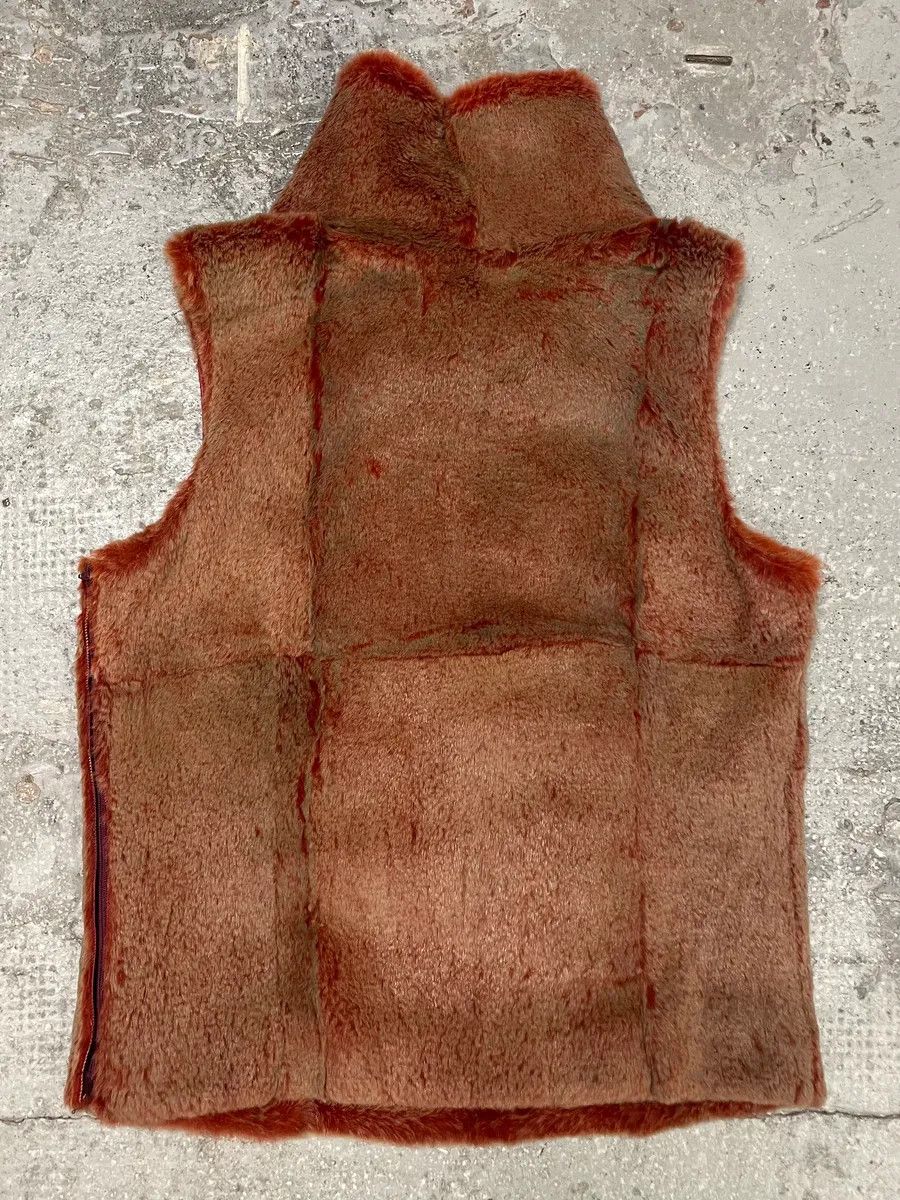 Vintage 1990s Plein Sud Iridescent Fur Effect Sleeveless Turtleneck Size M / US 6-8 / IT 42-44 - 4 Thumbnail
