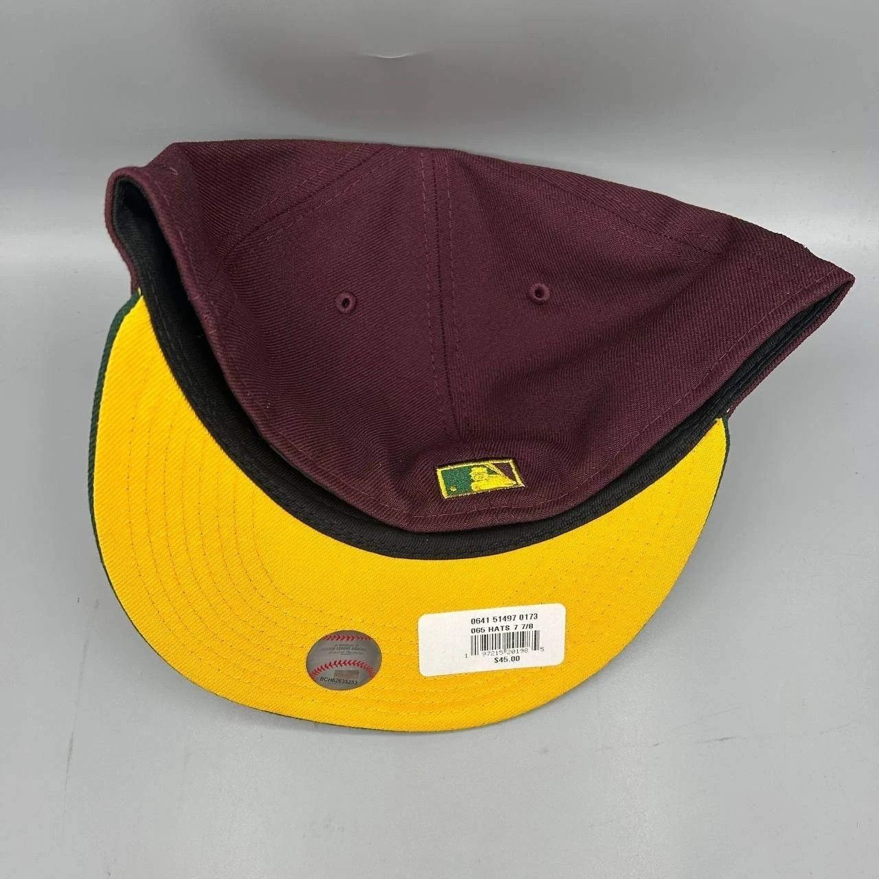 New Era Milwaukee Brewers Hat Men 7 7/8 Red Green MLB Fitted Cap New Size ONE SIZE - 4 Thumbnail