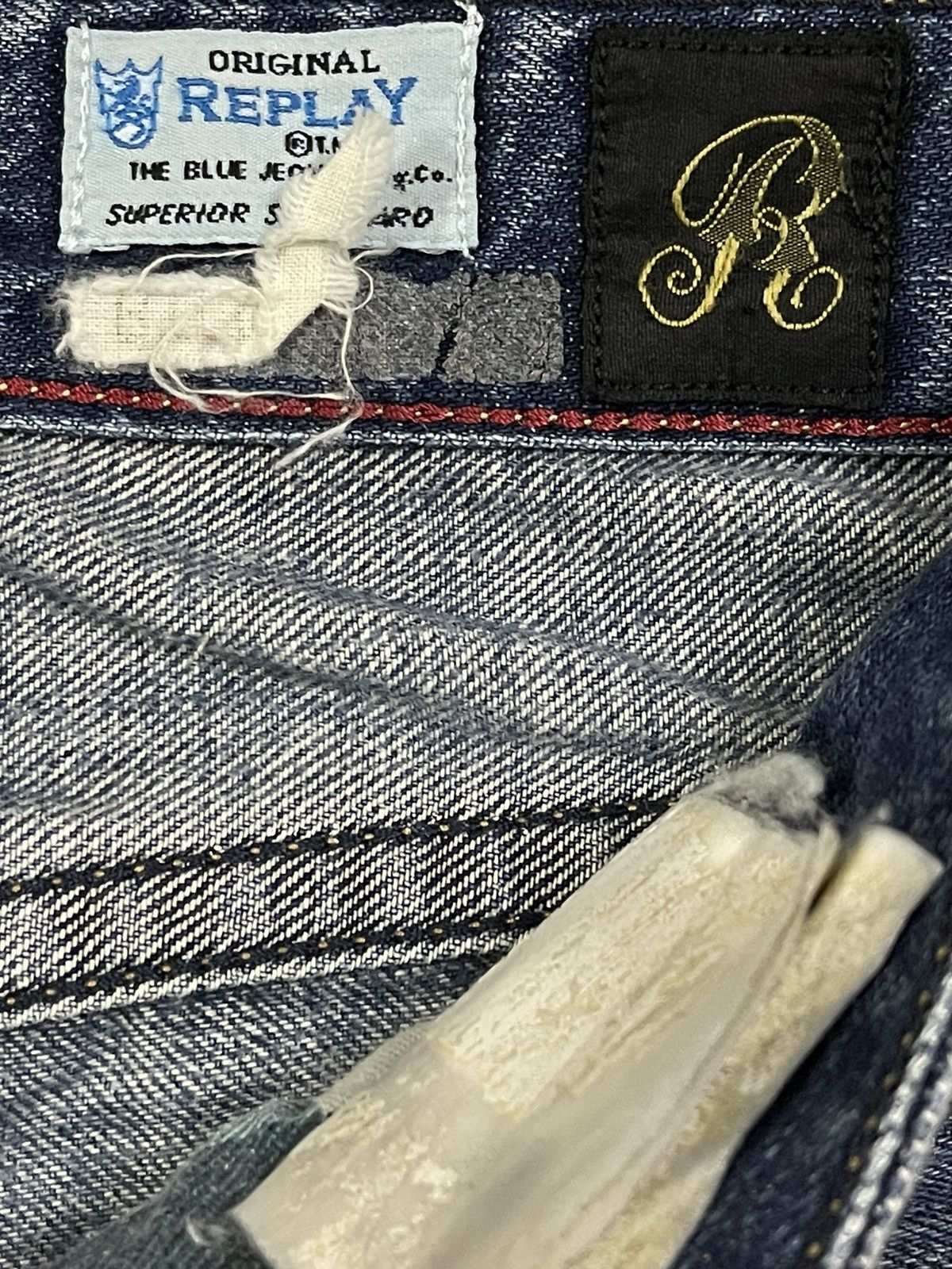 Replay Vintage 90s Replay Blue Wash Style Loose Jeans Size US 32 / EU 48 - 8 Thumbnail