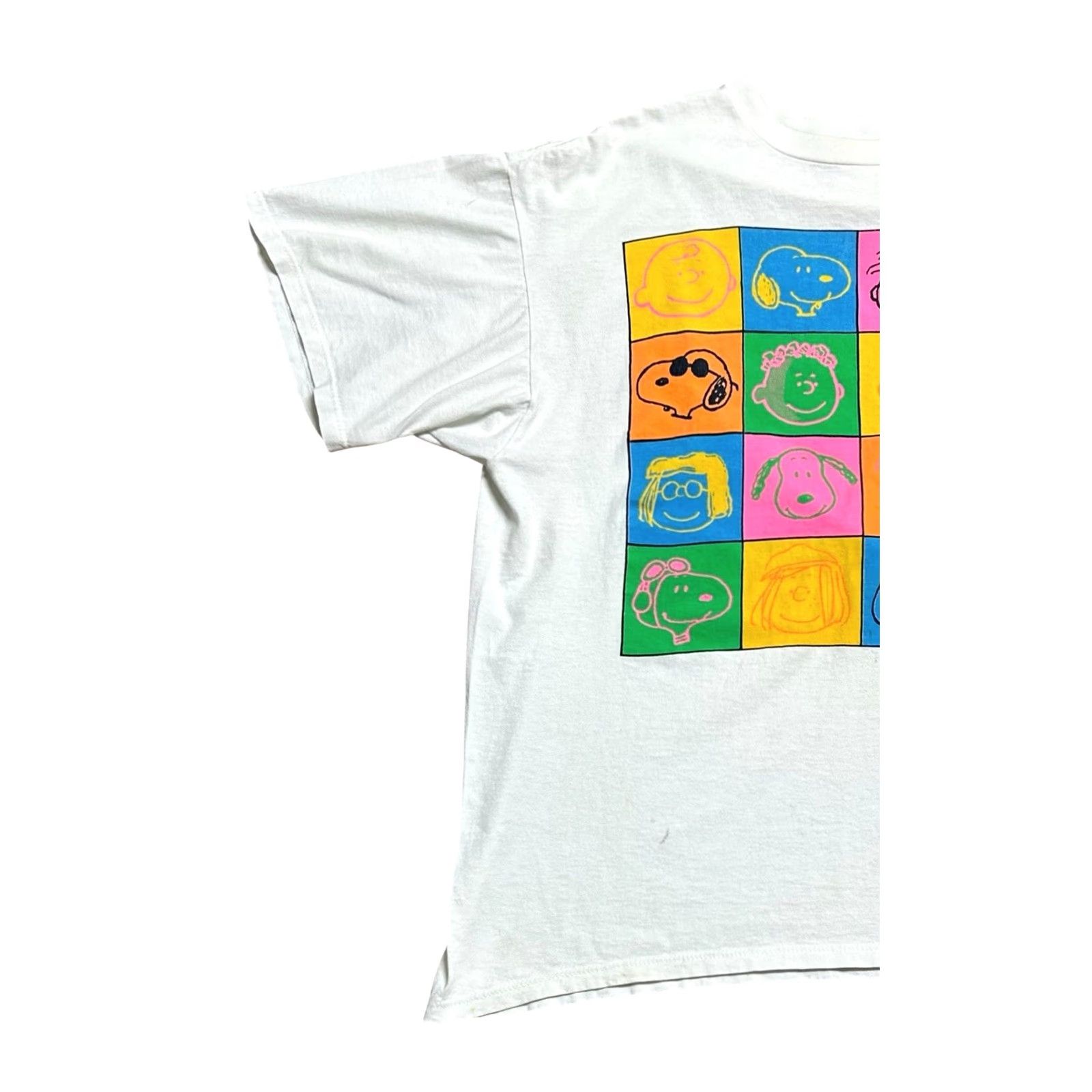 Jerzees JERZEES T-Shirt Men XL Peanuts Charlie Brown Snoopy Vintage 80s Pop Art White Cotton Blend Crew Neck Short Sleeve Graphic Print Size US XL / EU 56 / 4 - 2 Thumbnail