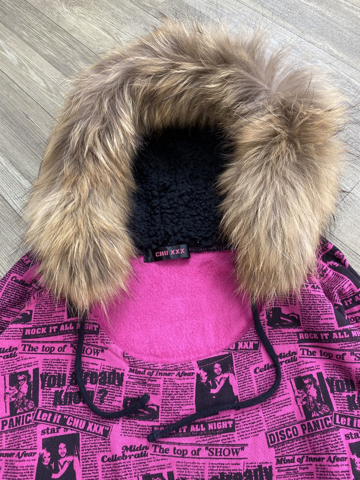 Japanese Brand 2000s ChuXXX Grunge Gothic Ifsixwasnine Lgb Style Fur Hoodie Size US S / EU 44-46 / 1 - 3 Thumbnail