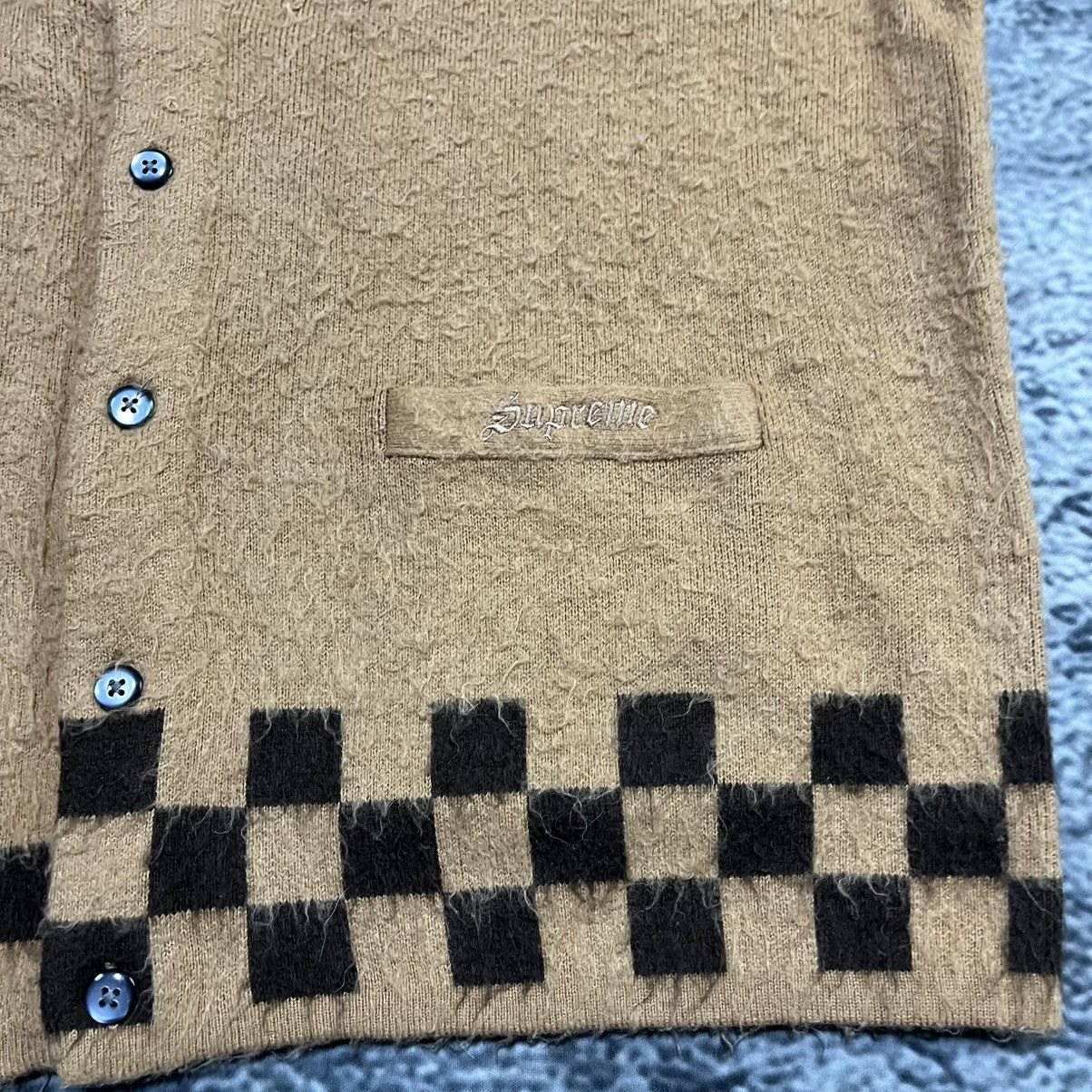 Supreme Supreme Brushed Checkerboard Cardigan Sweater Size Large Size US L / EU 52-54 / 3 - 5 Thumbnail