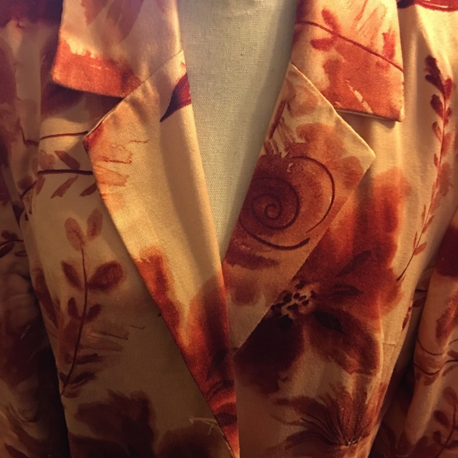Vintage Newport News floral soft lined jacket 16 Size XXL / US 16-18 / IT 52-54 - 6 Thumbnail