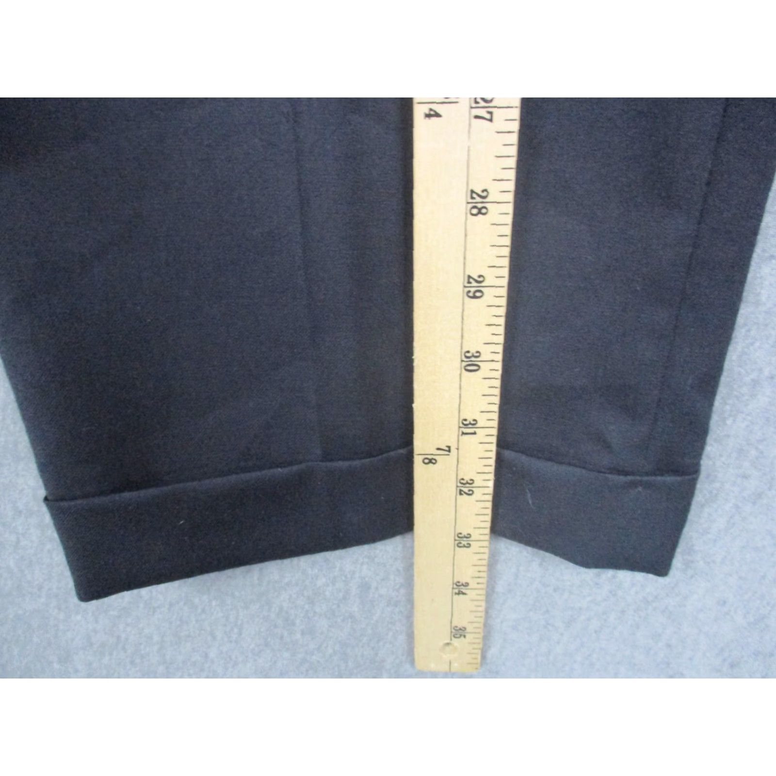 Ralph Lauren Lauren Ralph Lauren Pants Mens 36x32 Navy Total Comfort Wool Pleated Cuffed Dress Pants Mens Size US 36 / EU 52 - 4 Thumbnail