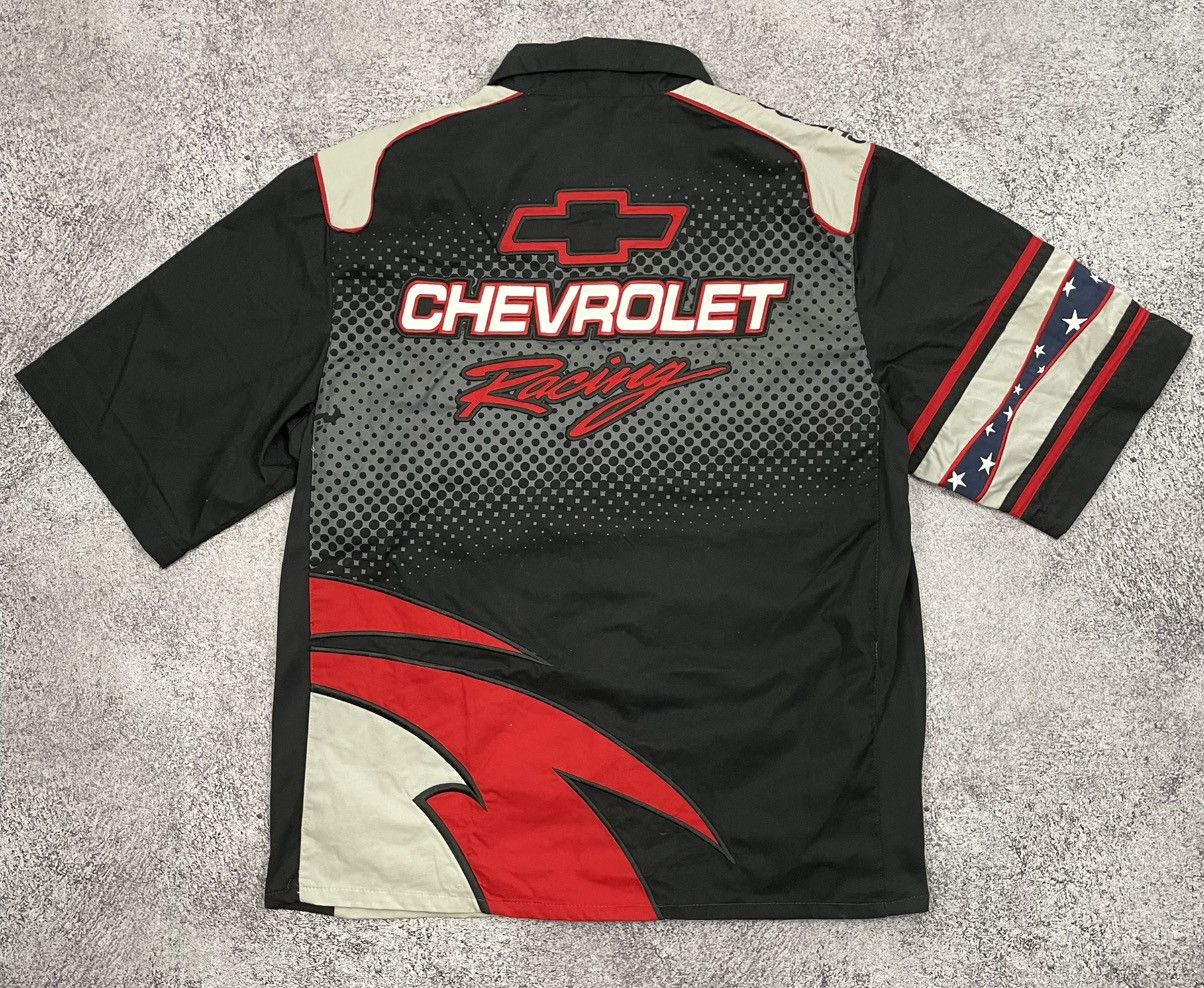 Chevrolet Vintage Chevrolet Racing Shirt Black Red Button Up Size M Size US M / EU 48-50 / 2 - 3 Thumbnail