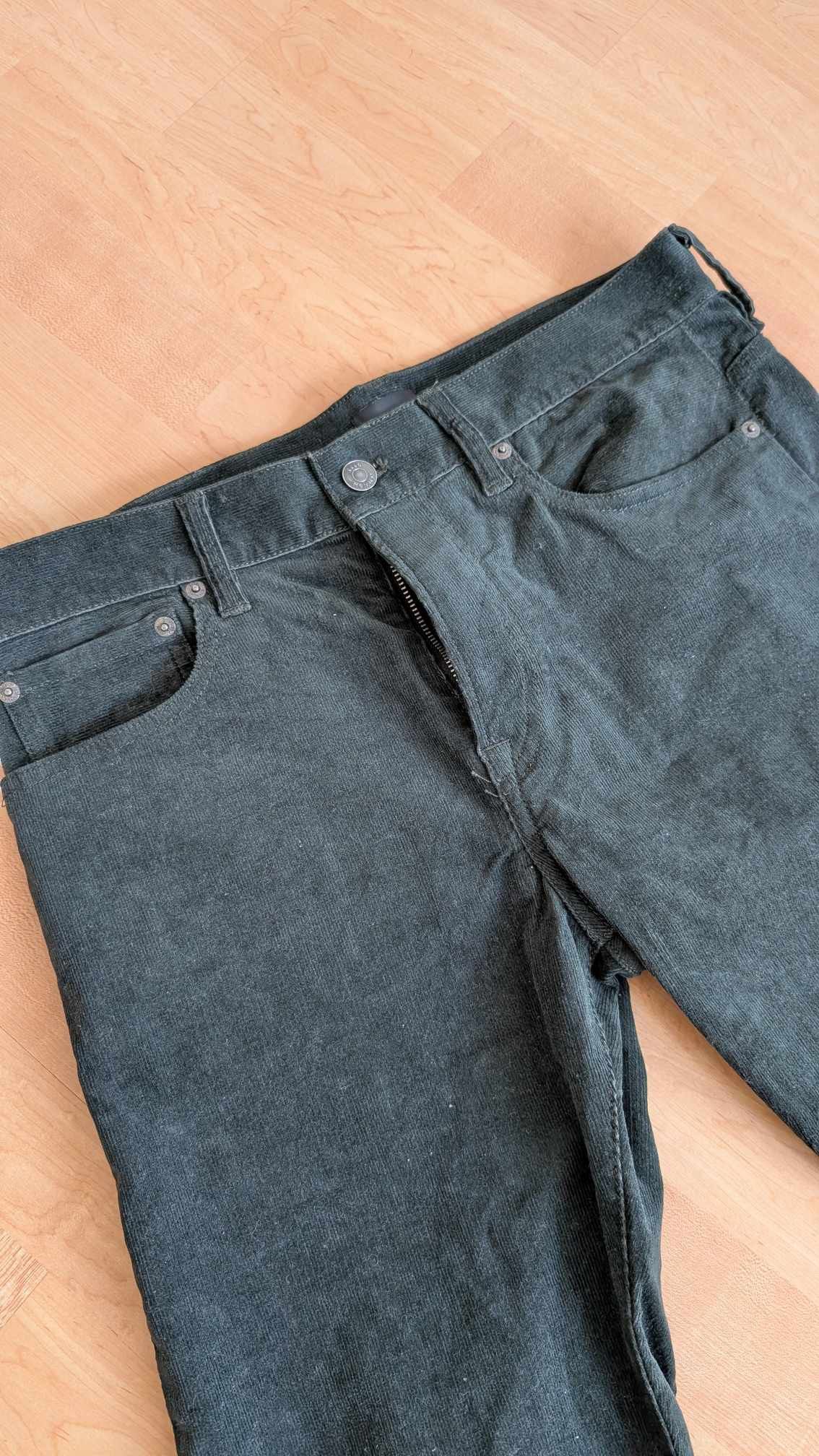 Club Monaco Club Monaco Olive-Green Slim-fit Pants [Fits like size 30] Size US 31 - 2 Thumbnail