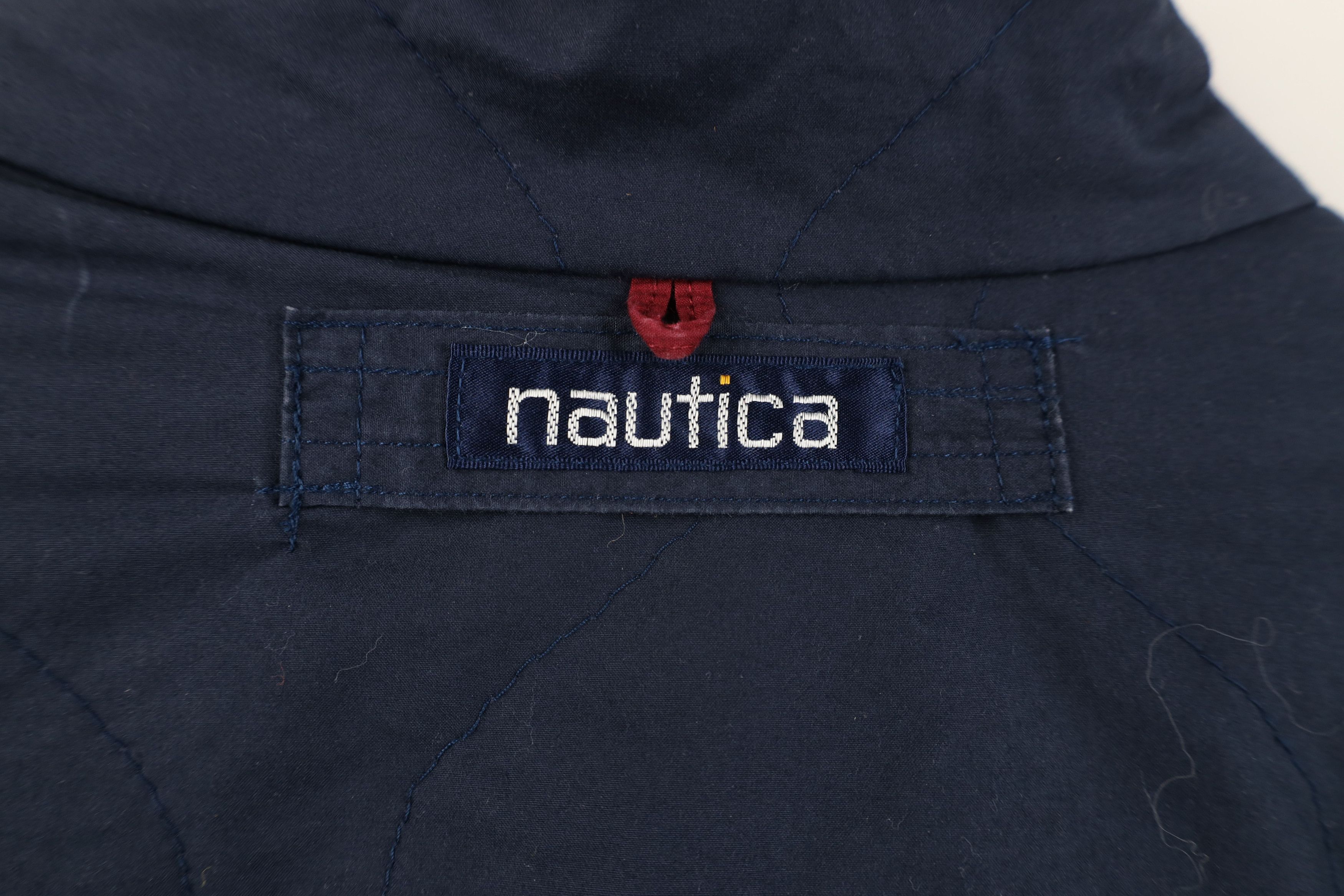 Nautica Vintage 90s Nautica Quilted Big Pocket Full Zip Jacket Size US M / EU 48-50 / 2 - 12 Thumbnail