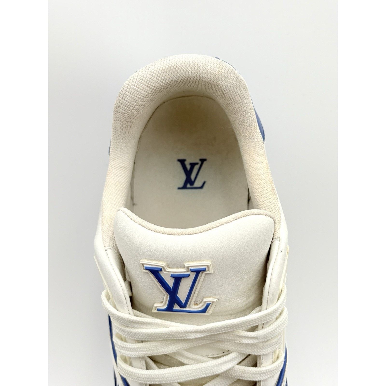 Louis Vuitton Louis Vuitton Trainer ' White Blue ' | SUPER CLEAN! Size US 11.5 / EU 44-45 - 6 Thumbnail