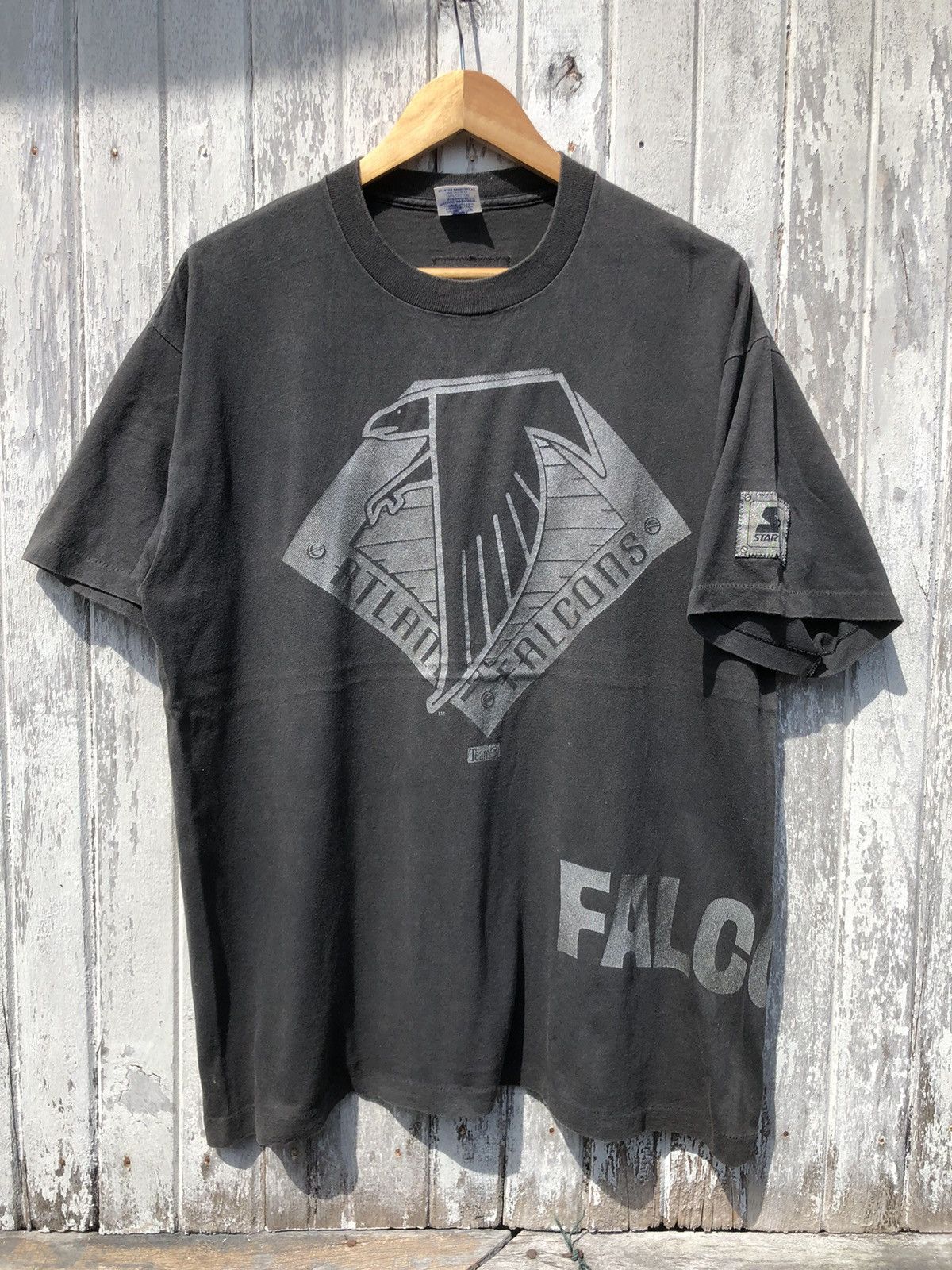 NFL Vintage 90s Starter NFL Atlanta Falcons Big Logo Tee Size US L / EU 52-54 / 3 - 2 Thumbnail