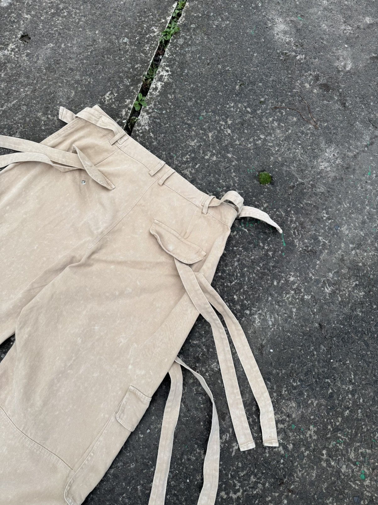 Japanese Brand Avant Garde Rick Owen’s Style Bondage Stripe Cargo Pants Y2K Size 34" / US 12 / IT 48 - 11 Thumbnail