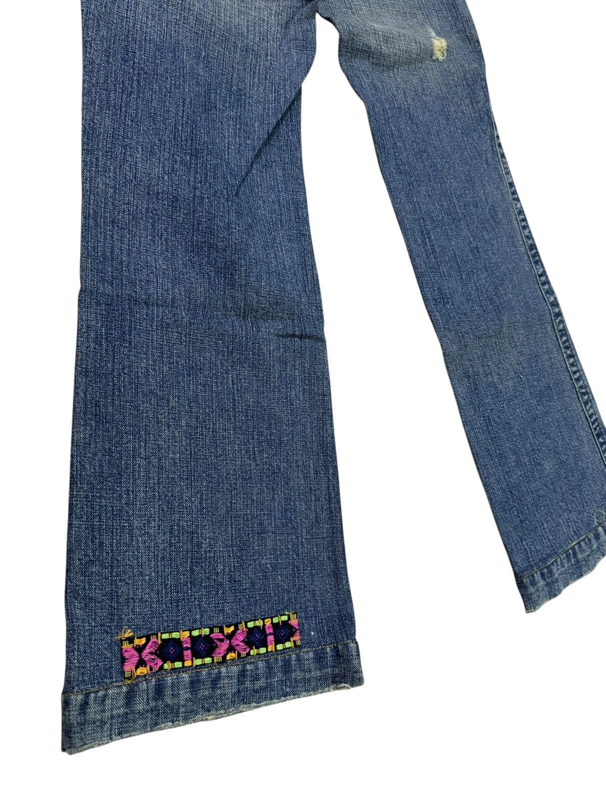 Japanese Brand Flared Jeans Free People Distressed Bootcut Denim Size US 30 / EU 46 - 21 Thumbnail