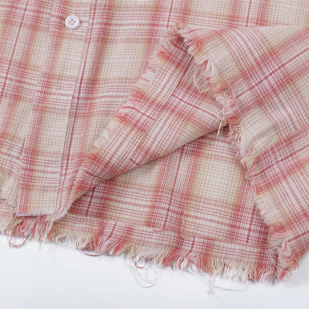 Japanese Brand × Vintage Men's American street distressed whisker loose plaid shirt Size US M / EU 48-50 / 2 - 5 Thumbnail